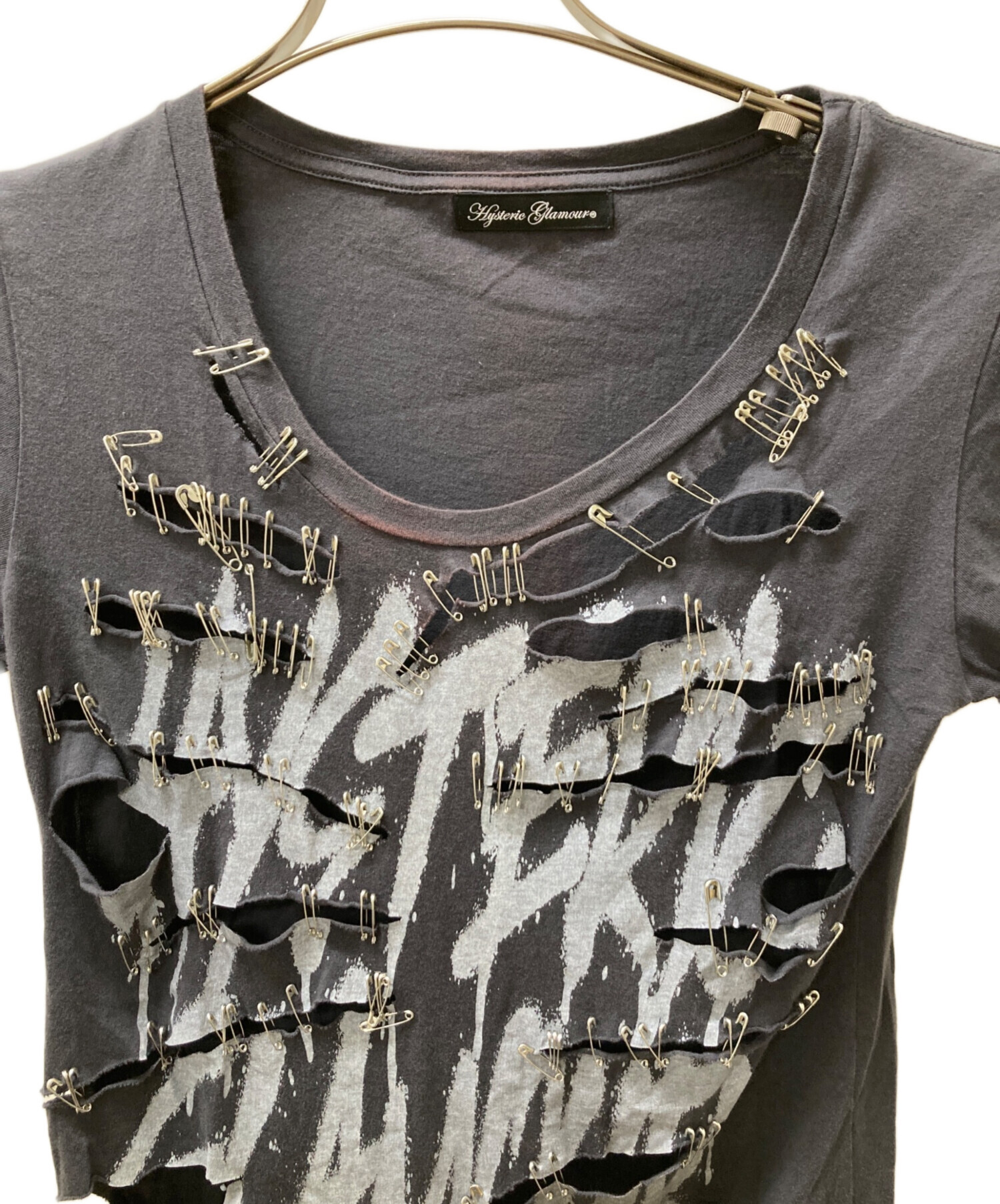 中古・古着通販】Hysteric Glamour (ヒステリックグラマー) ダメージT 