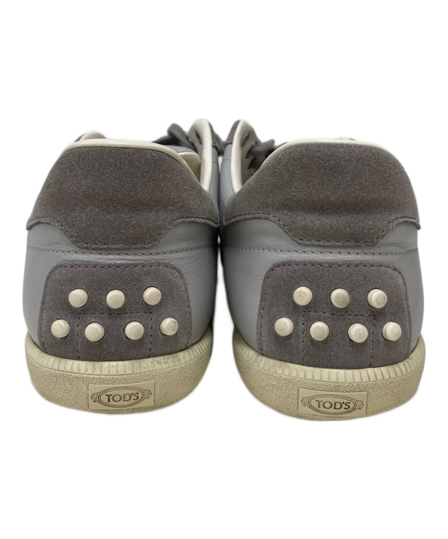 中古・古着通販】TOD'S (トッズ) レザー＆スエード スニーカー グレー