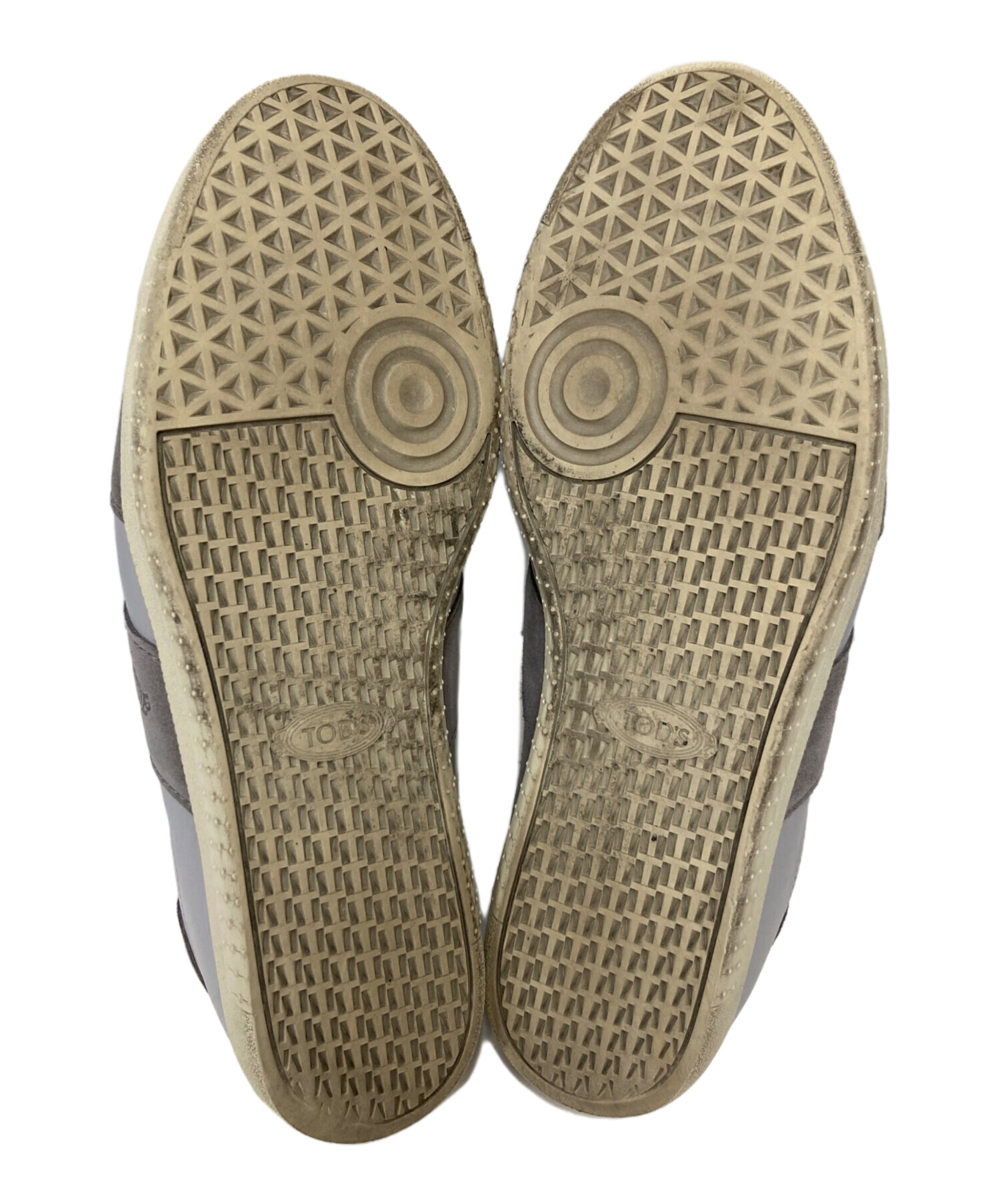 中古・古着通販】TOD'S (トッズ) レザー＆スエード スニーカー グレー