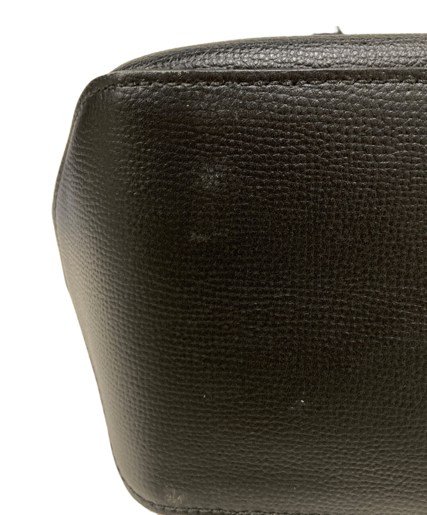 LONGCHAMP レザートートバッグ ブラック ツイスト ショップイット