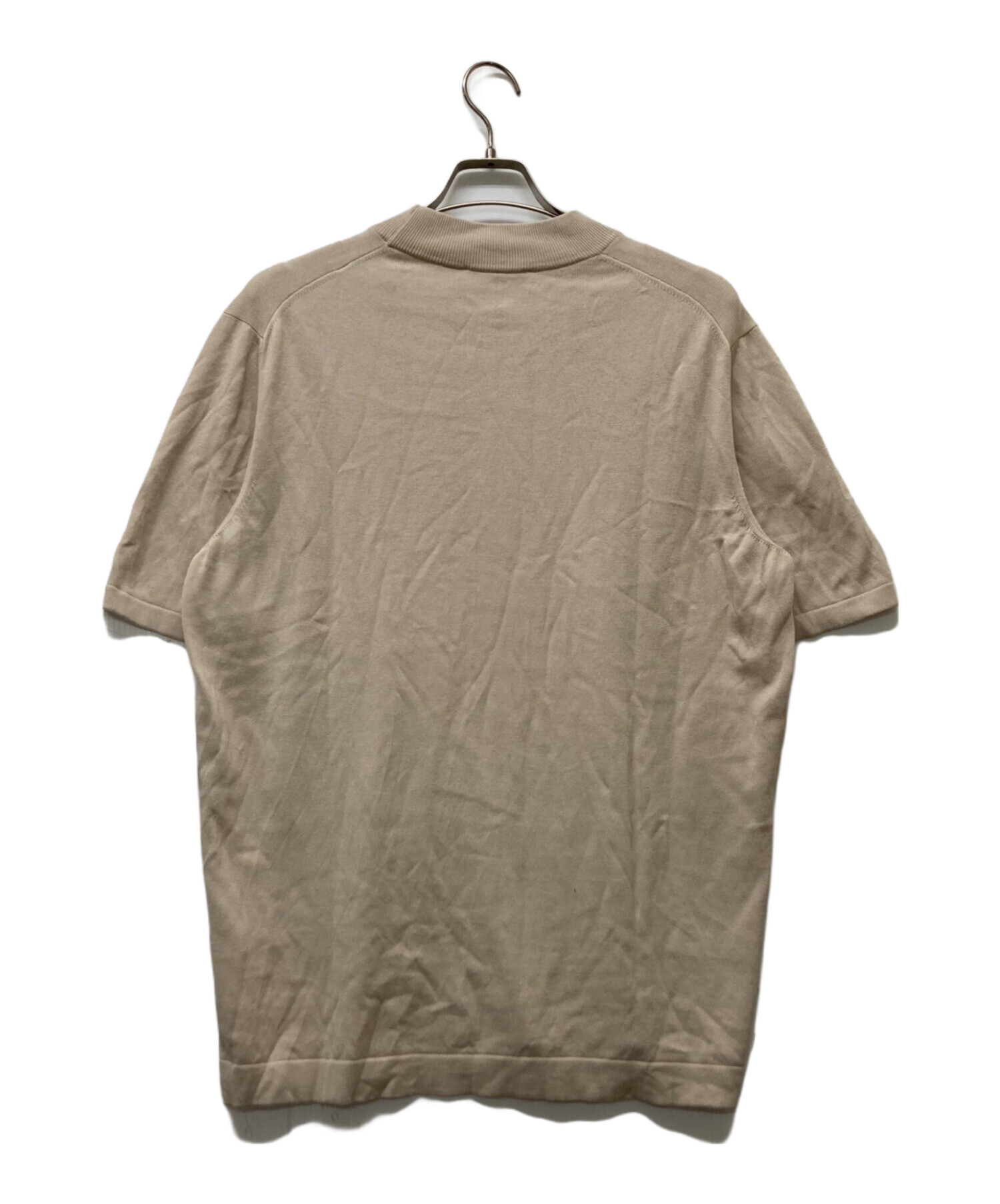 中古・古着通販】GRAN SASSO (グランサッソ) 半袖ニット ベージュ 