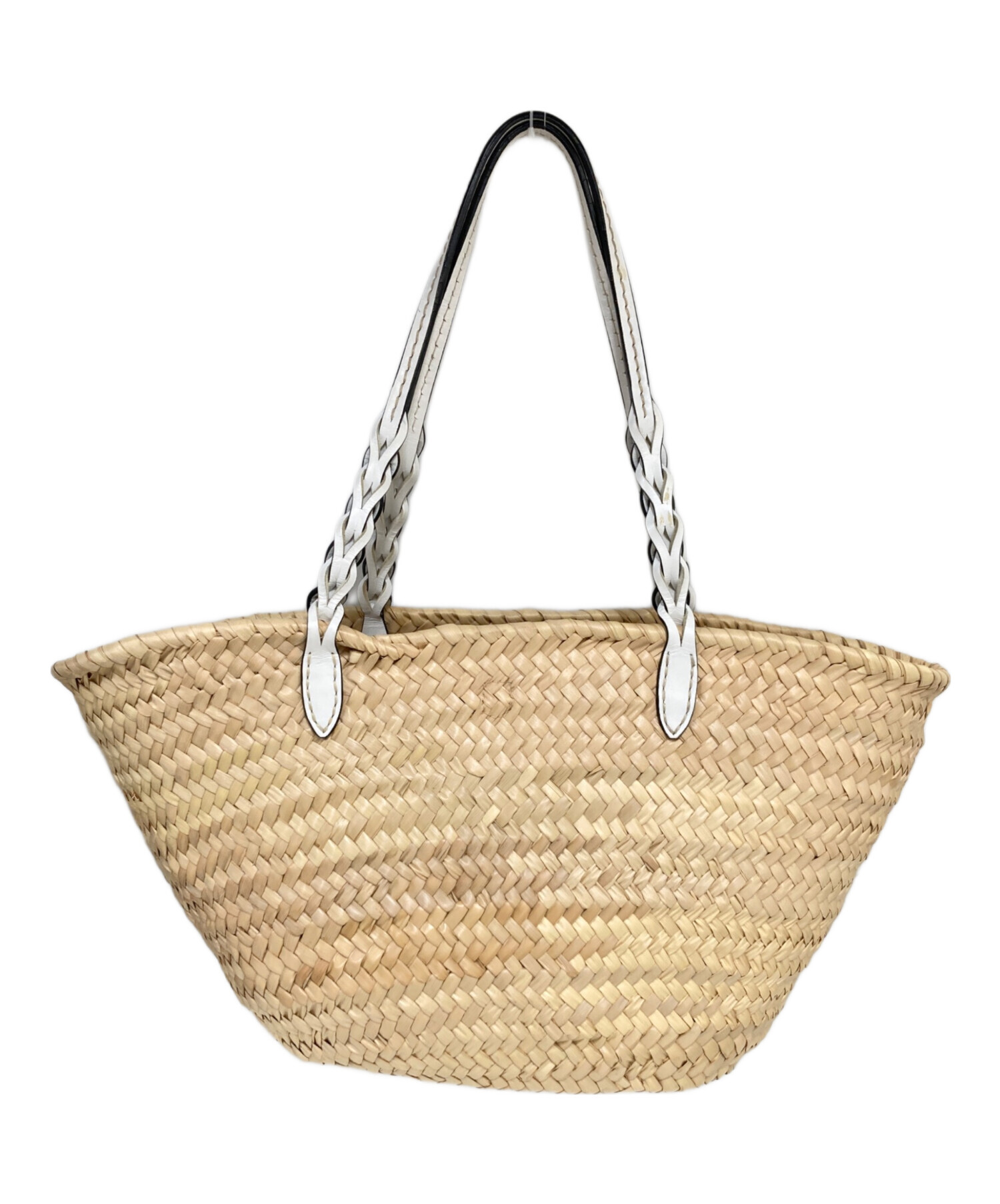 プラダ PRADA かごバッグ ベージュ/ホワイト PRADA かごバッグ ベージュ PRADA かごバッグ ベージュ/ホワイト