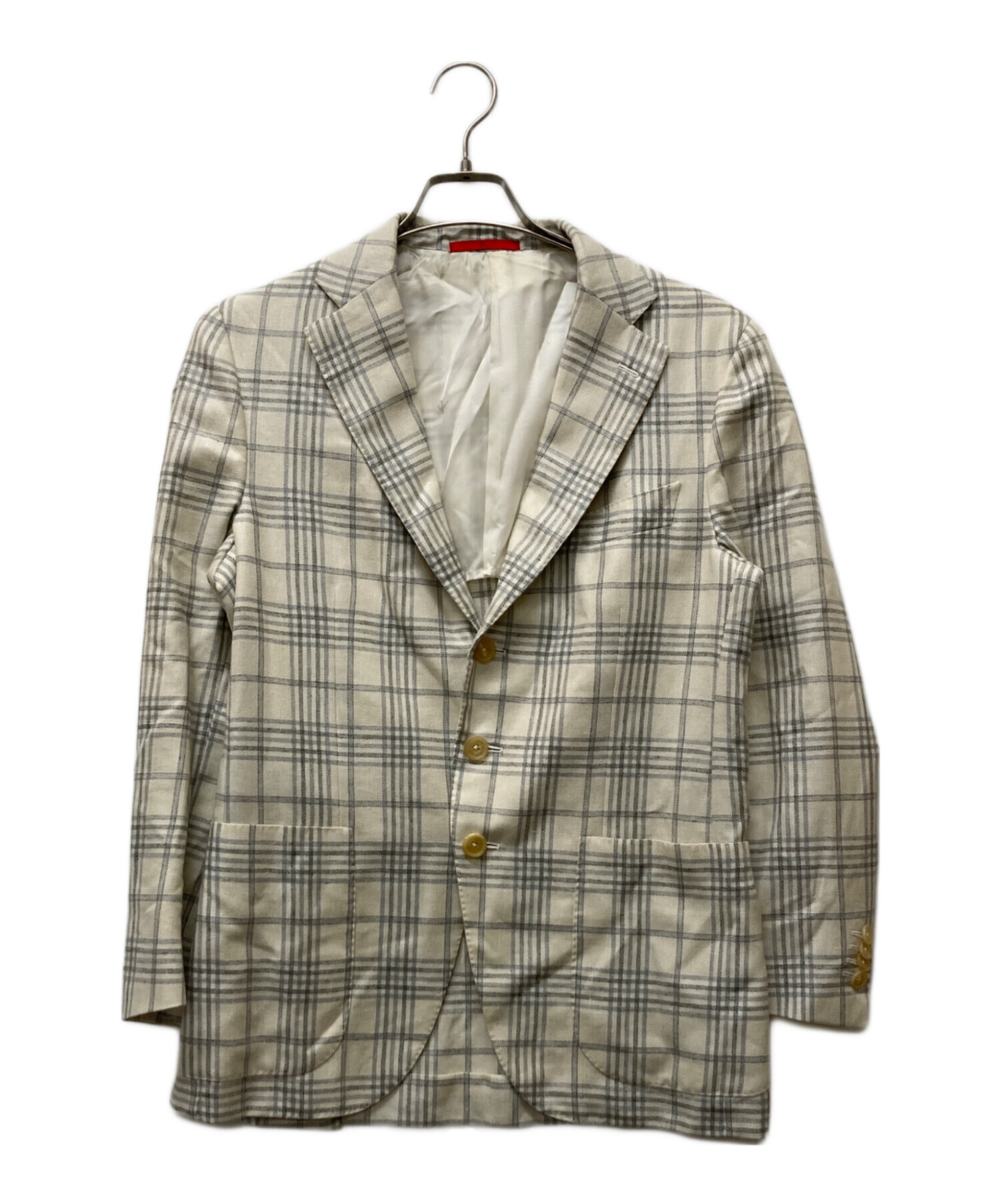 中古・古着通販】ISAIA (イザイア) 3Bチェックテーラードジャケット 