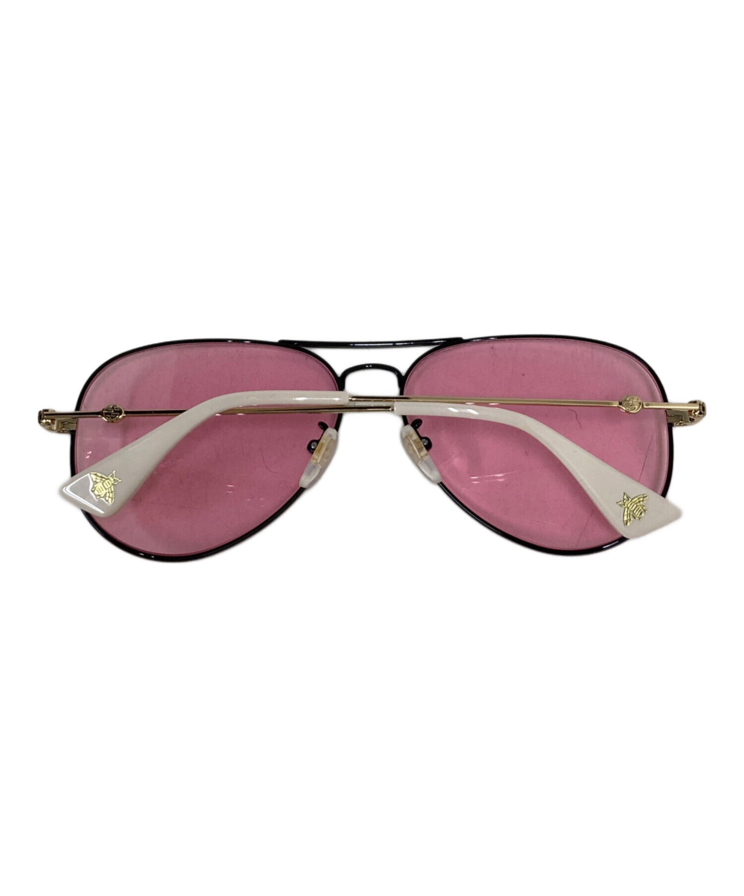 中古・古着通販】GUCCI (グッチ) サングラス ピンク サイズ:60□14-145