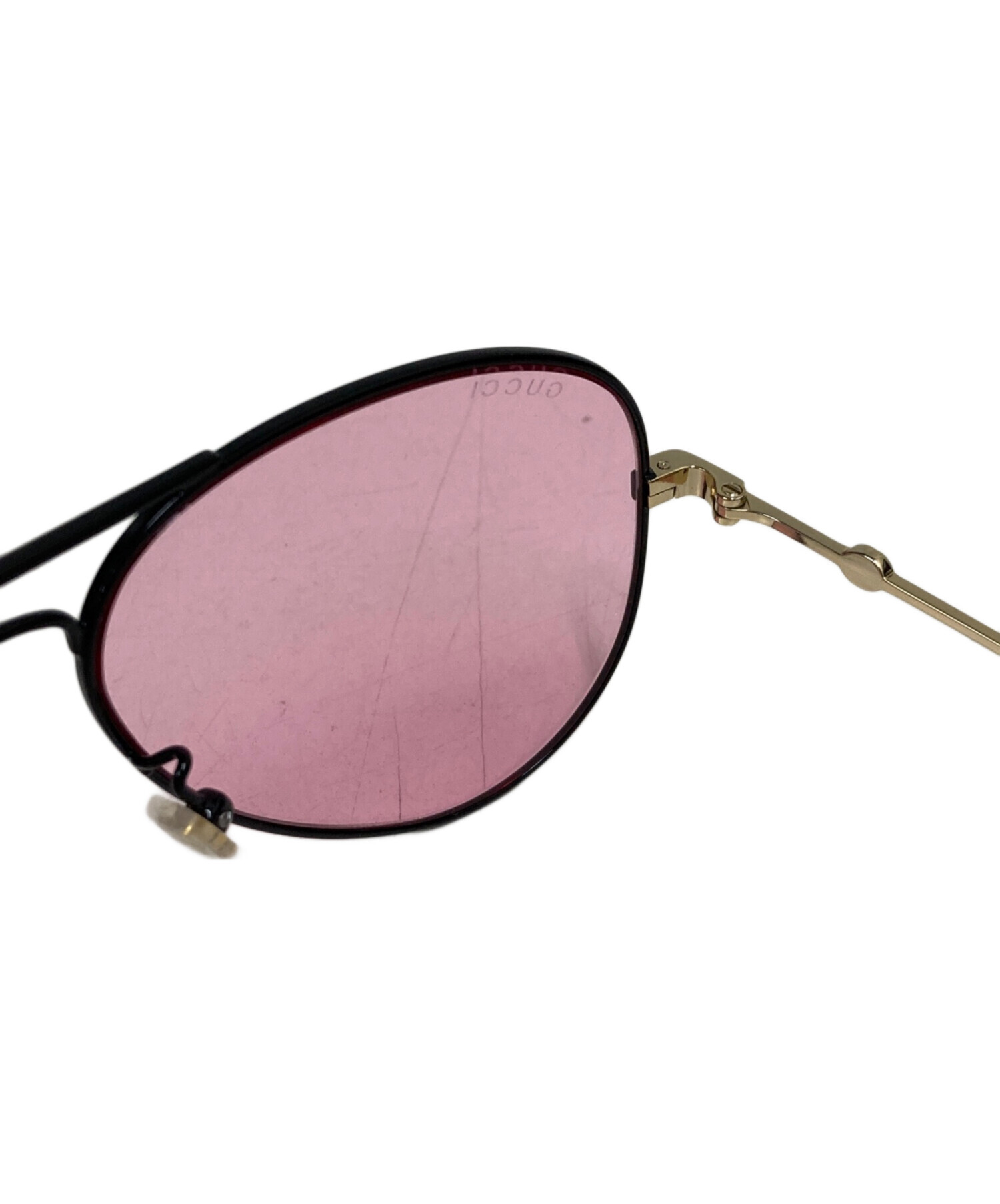 【美品】Gucci グッチ　ピンクブラウン　サングラス 中古・古着通販】GUCCI (グッチ) サングラス ピンク サイズ:60□14-145