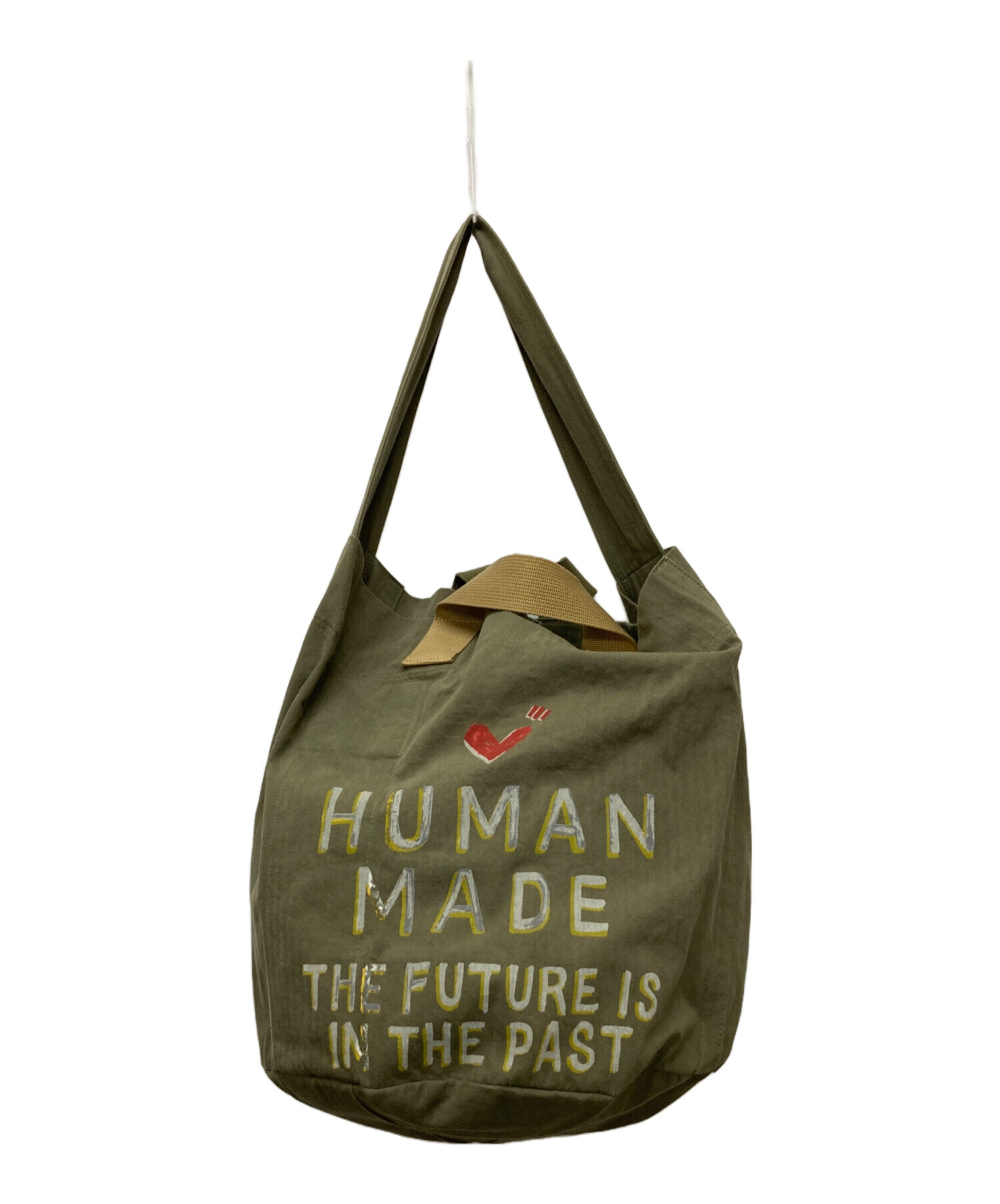 HUMAN MADE オリーブ ショルダーバッグ 中古・古着通販】HUMAN MADE (ヒューマンメイド) ショルダー