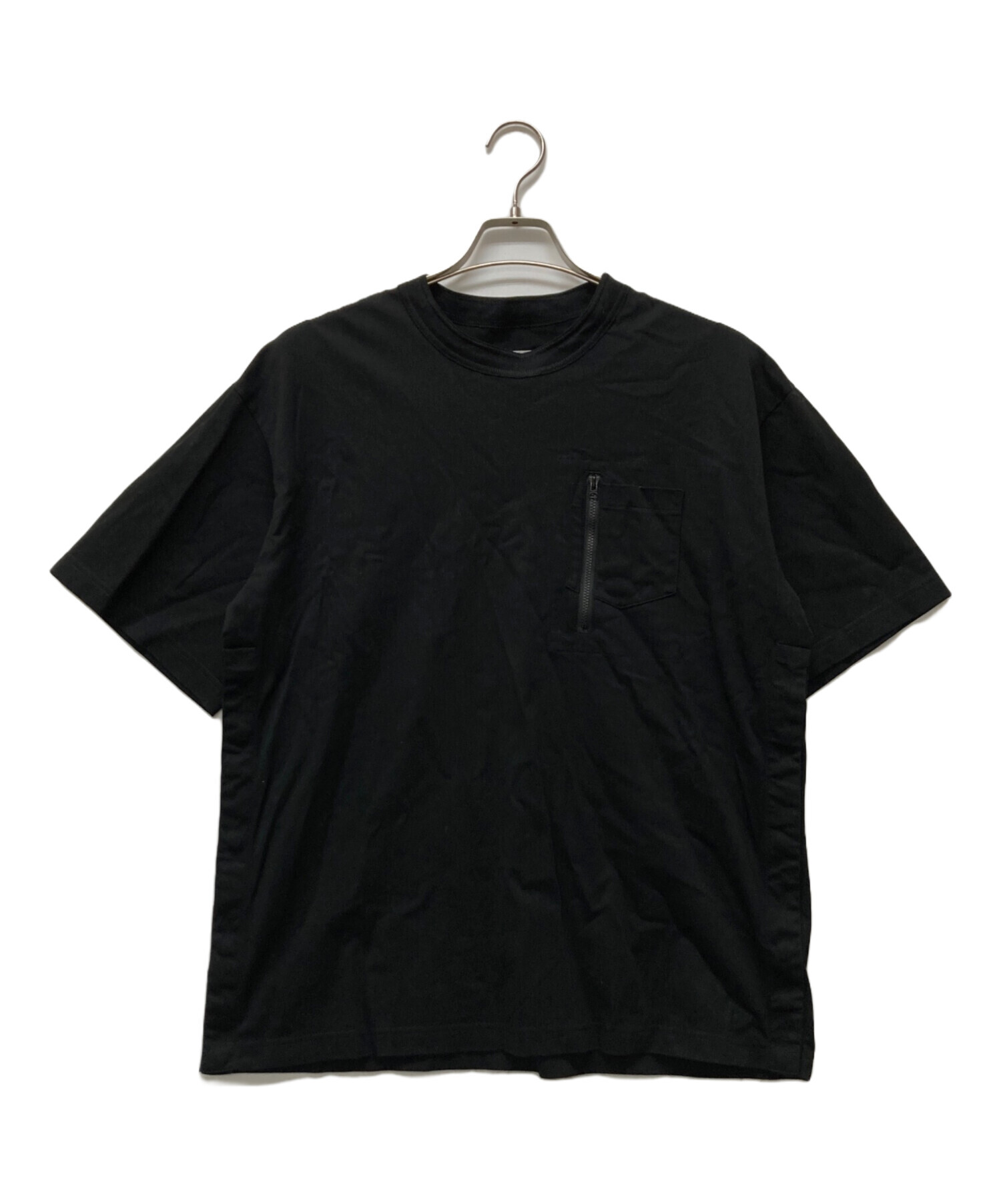 中古・古着通販】sacai (サカイ) 24SS Cotton Jersey T-Shirt ブラック 
