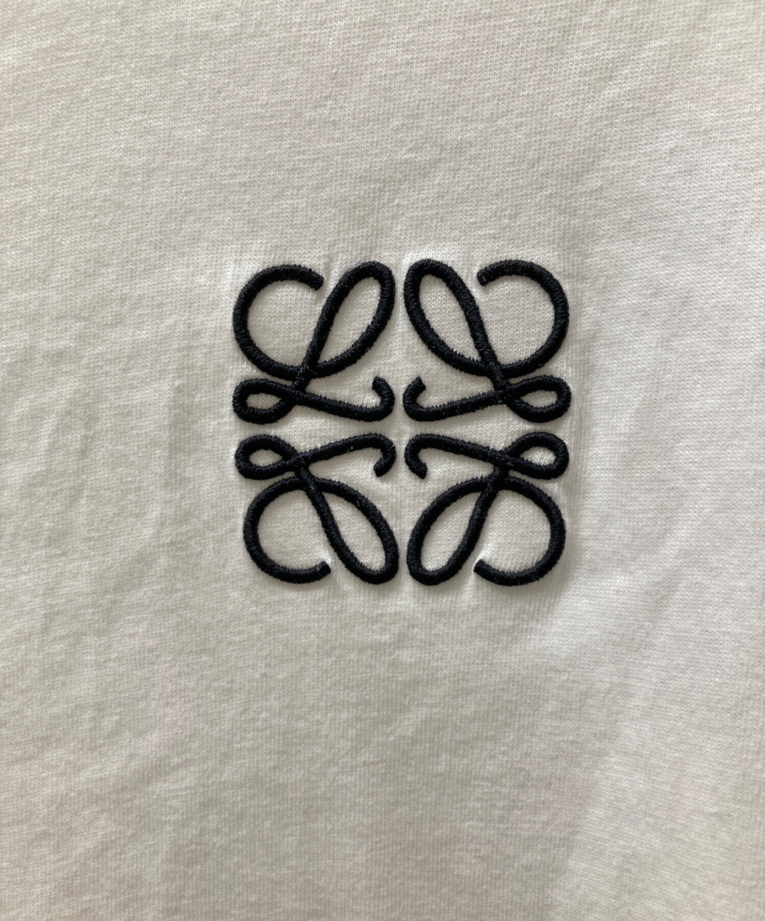 中古・古着通販】LOEWE (ロエベ) アナグラム刺繍Tシャツ ホワイト 