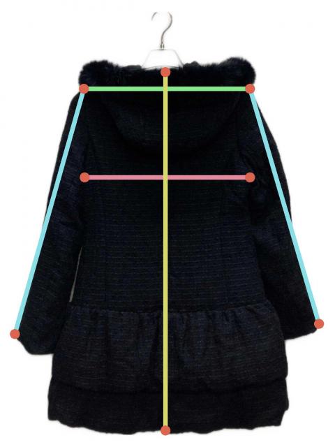 中古・古着通販】Rene (ルネ) フォックスファーツイードダウンコート