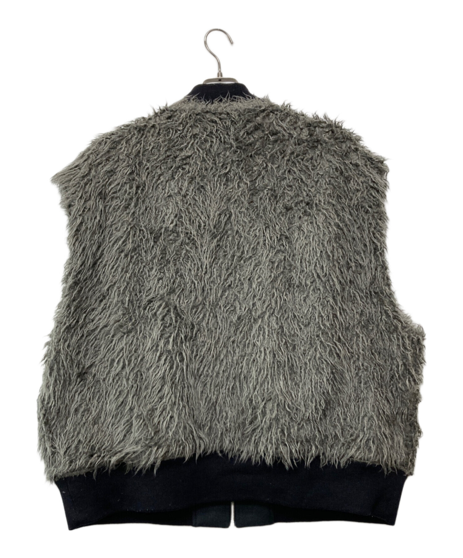 中古・古着通販】URU (ウル) リバーシブルボアベスト ブラック サイズ