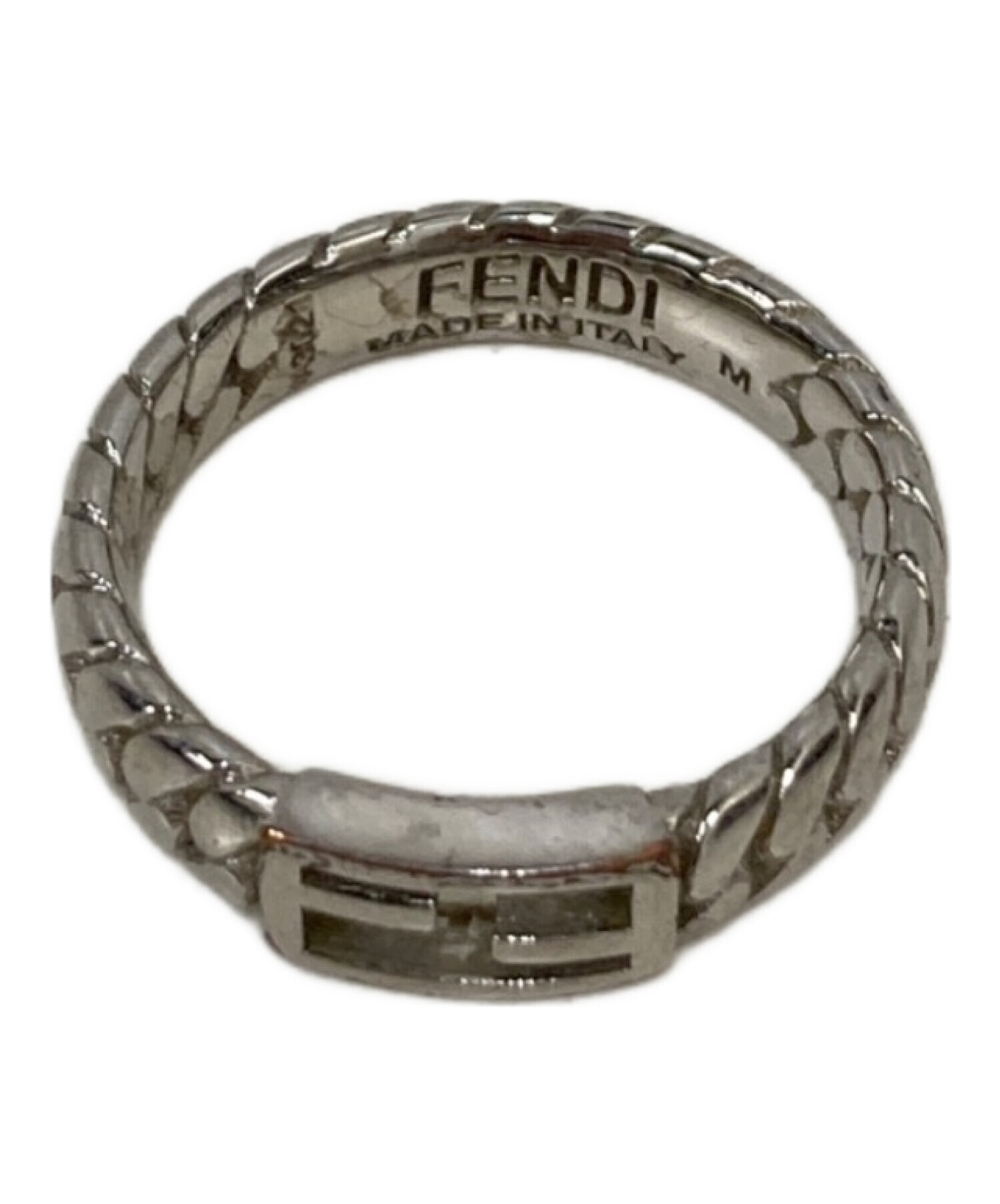 中古・古着通販】FENDI (フェンディ) FFバケットリング シルバー 