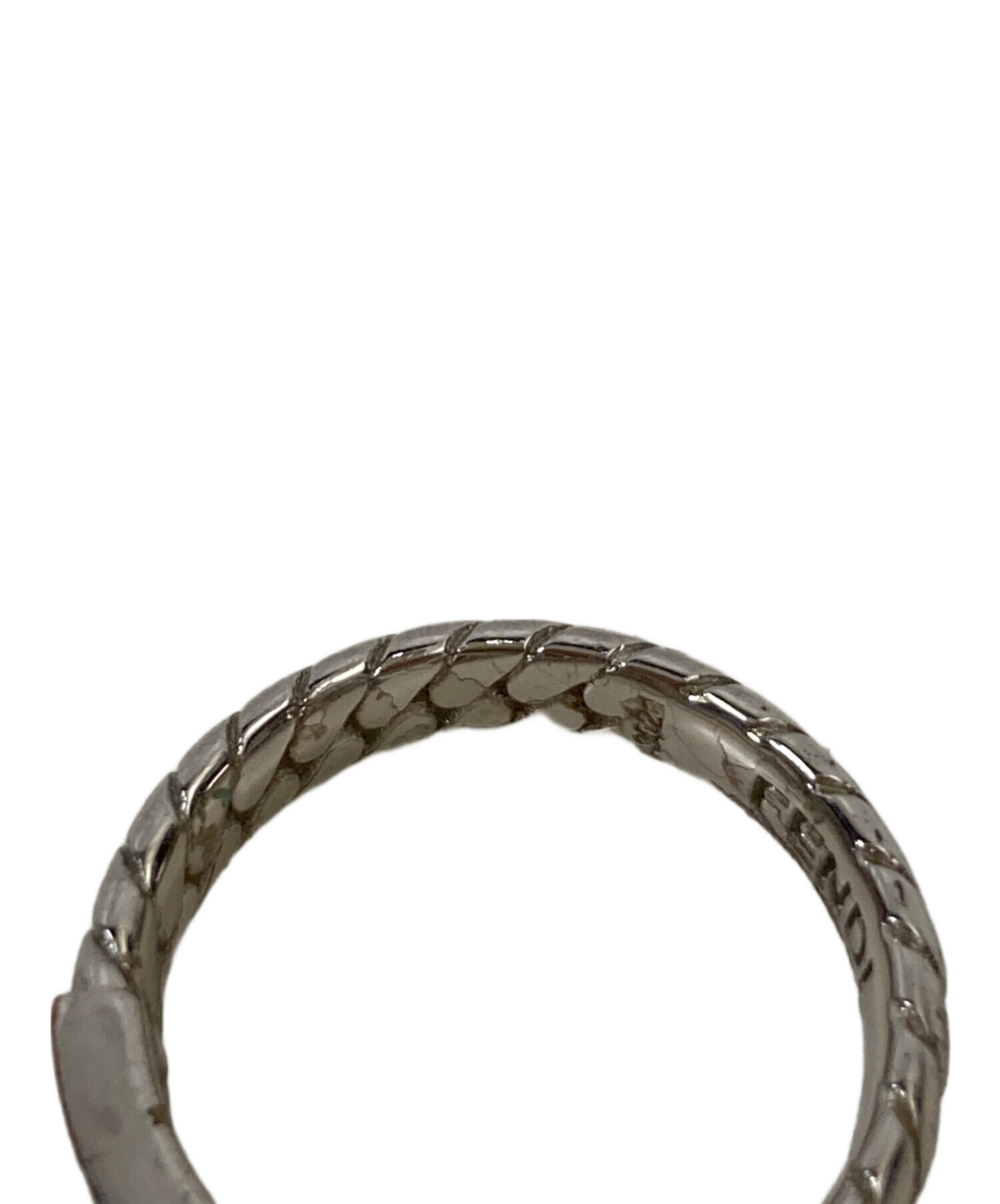 中古・古着通販】FENDI (フェンディ) FFバケットリング シルバー 
