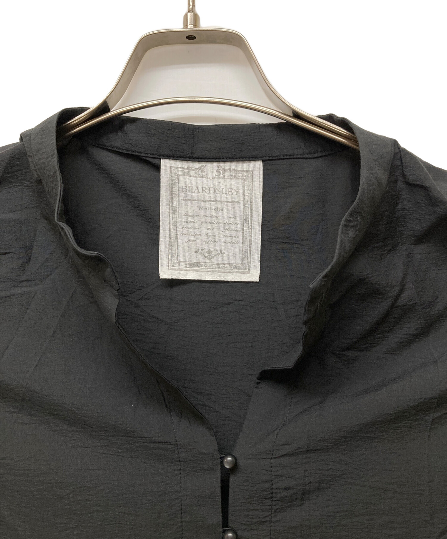 BEARDSLEY ティアードブラウス F ブラック 中古・古着通販】BEARDSLEY (ビアズリー) ドットティアード