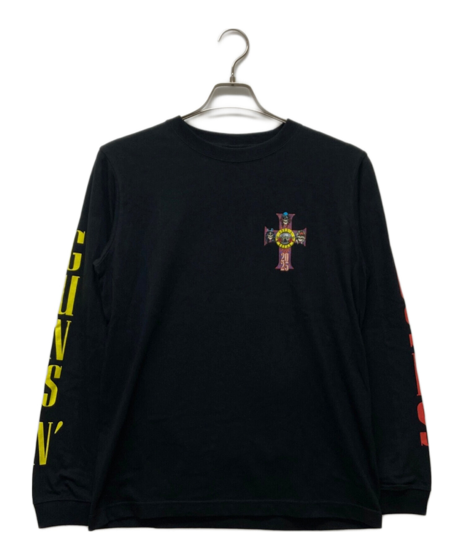 GUNS N ROSES ロングスリーブTシャツ ブラック 中古・古着通販】GUNS N ROSES (ガンズ・アンド・ローゼズ) 長袖T