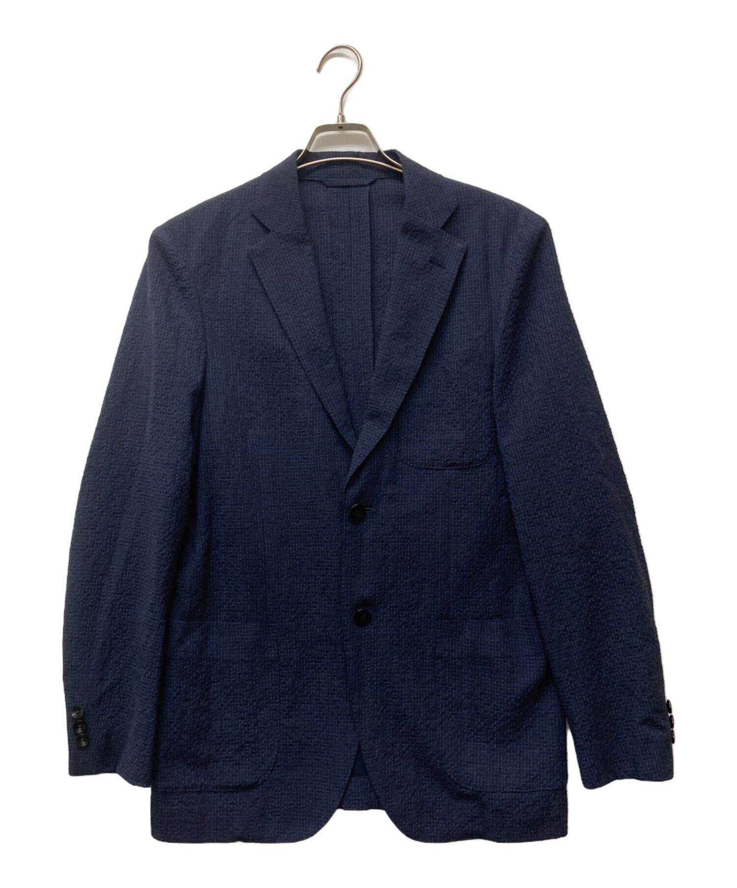 トゥモローランド × ロロピアーナ　カシミアウールジャケット46 ネイビー TOMORROW LAND 2Bジャケット ネイビー 46 秋冬】トゥモローランド