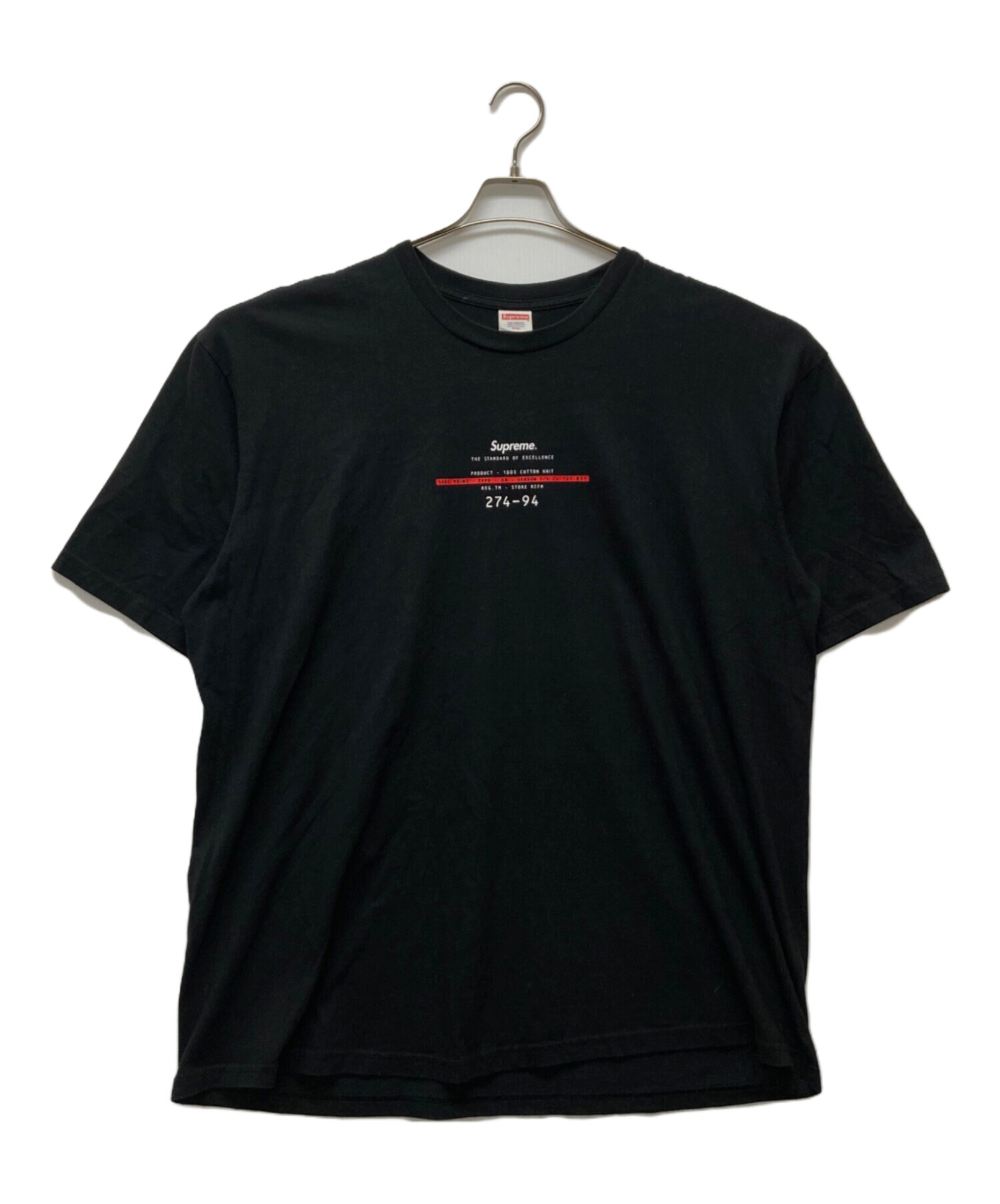 中古・古着通販】SUPREME (シュプリーム) Standard Tee ブラック 