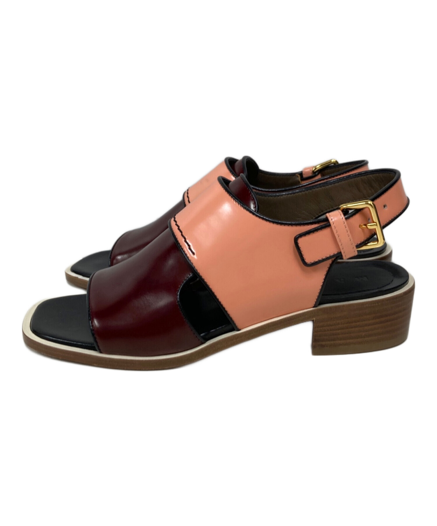 中古・古着通販】MARNI (マルニ) パテントマルチカラーサンダル 
