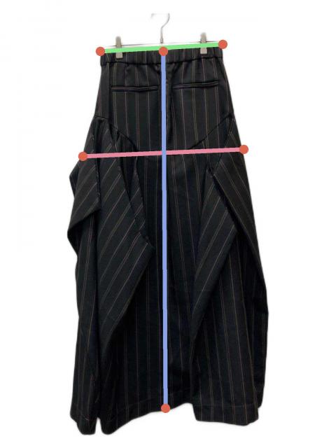 中古・古着通販】UN3D. (アンスリード) マルチピンストライプタックス