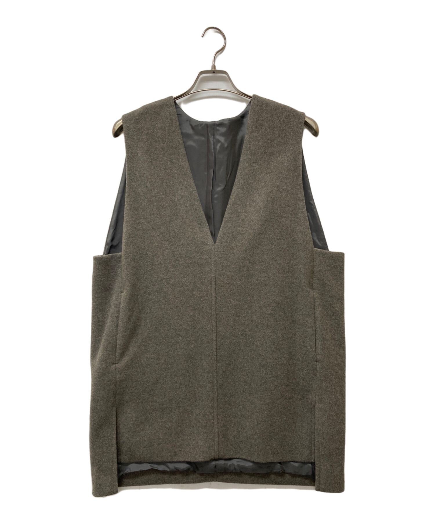 サ*！様 nest Robe ウールカシミアフリース Vネックベスト 中古・古着通販】nest Robe (ネストローブ) ウールカシミヤフリース V