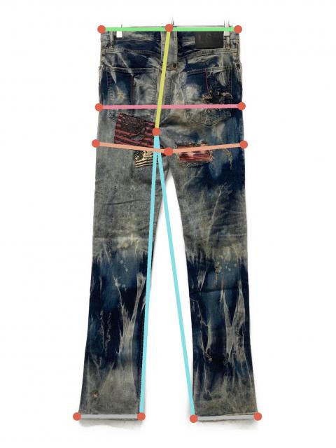 中古・古着通販】L.G.B (ルグランブルー) ダメージデニムパンツ