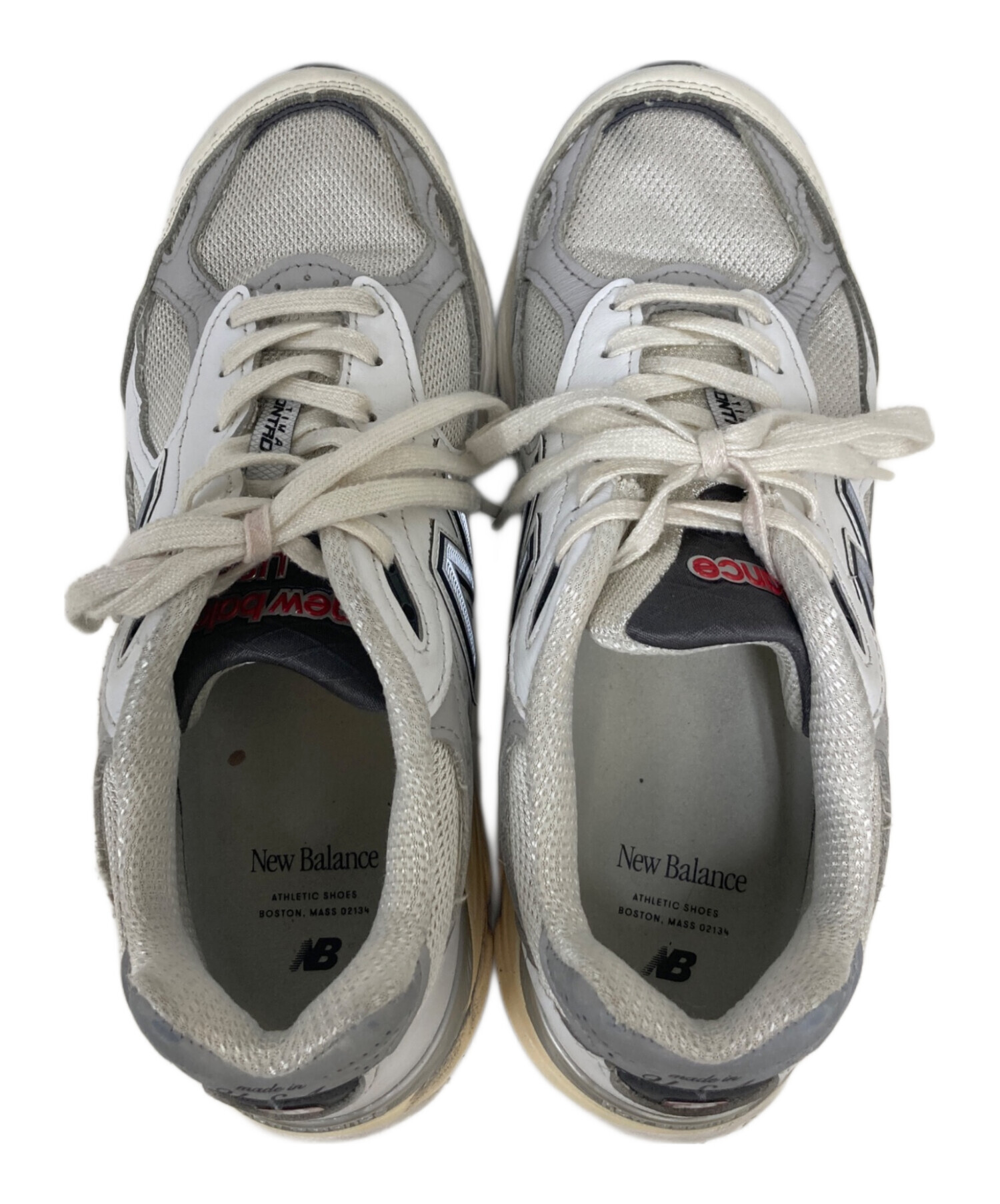 中古・古着通販】NEW BALANCE (ニューバランス) 990V3 ホワイト サイズ 