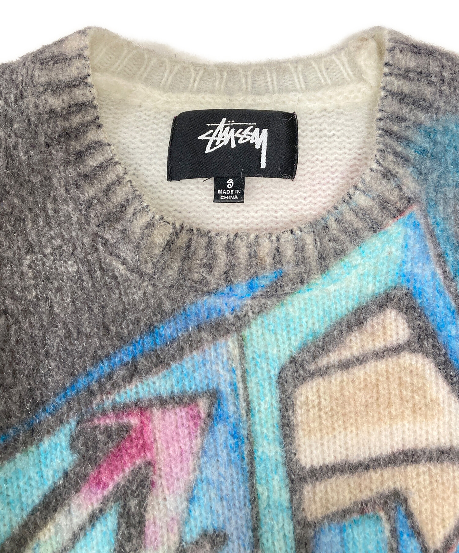 中古・古着通販】stussy (ステューシー) 22AW Goldie Sweater ブルー 