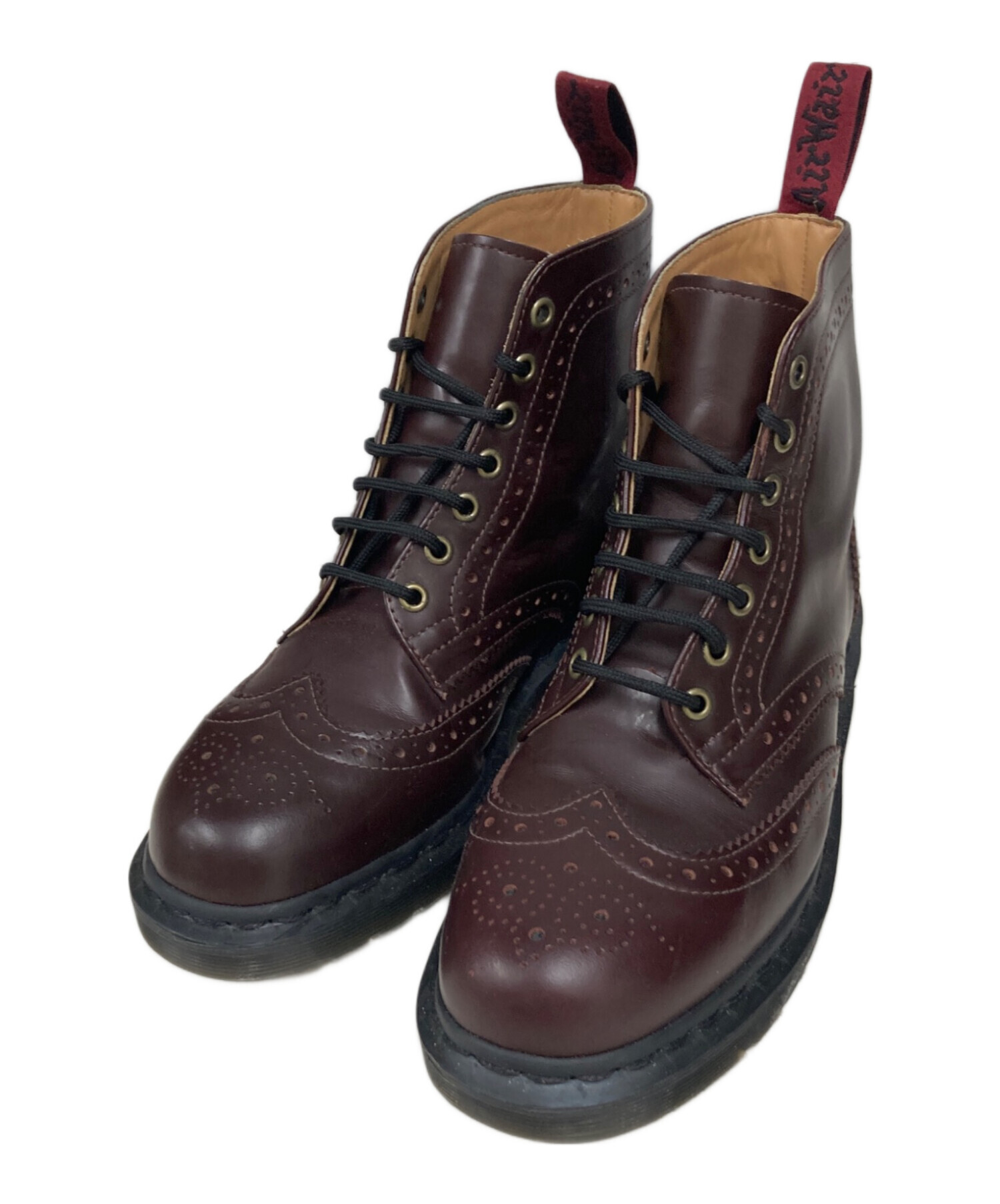 Dr.Martensウィングチップ 靴 バーガンディ 中古・古着通販】Dr.Martens (ドクターマーチン) ウィングチップブーツ