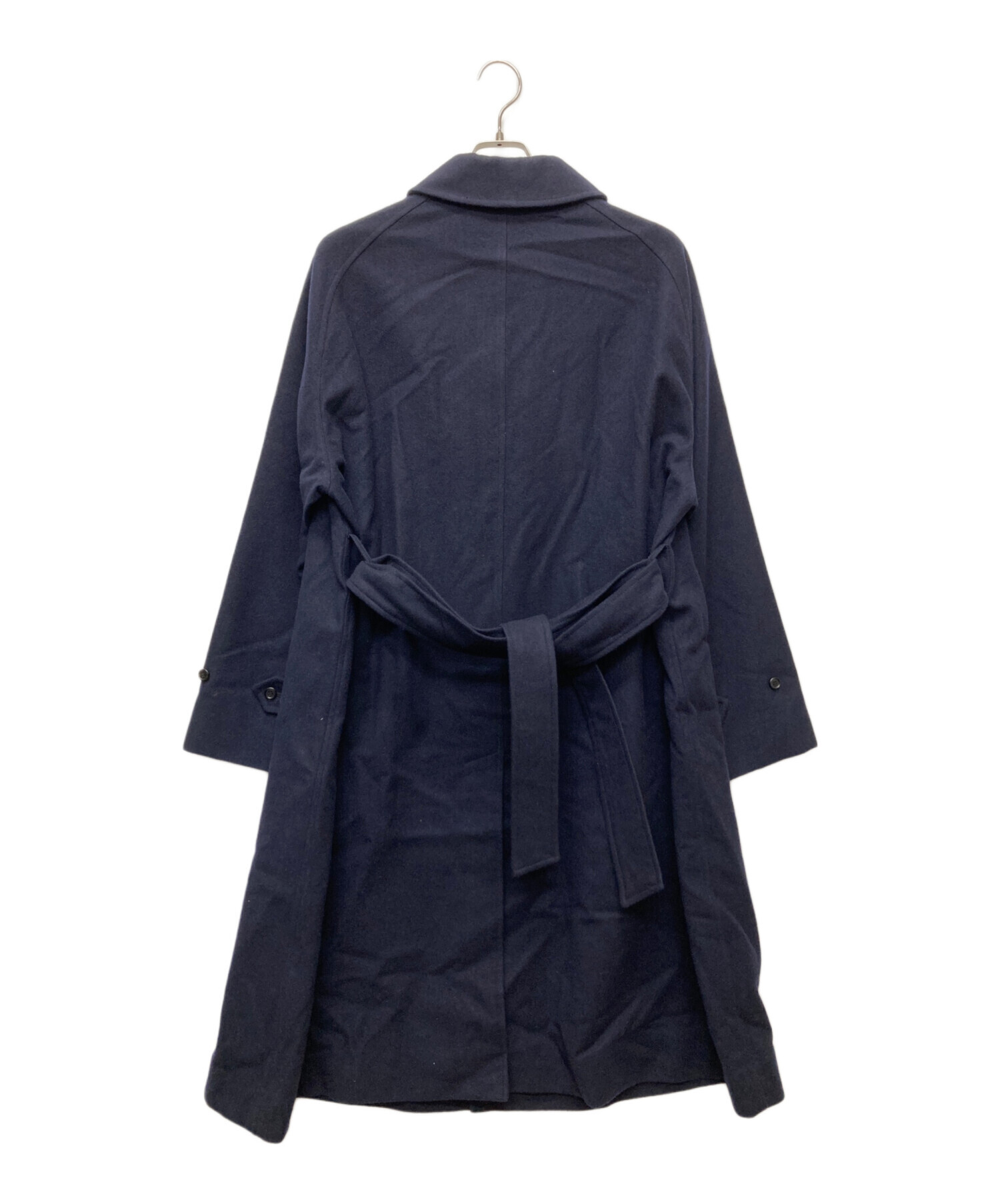 中古・古着通販】LE (エルイー) バルカラーコート ネイビー