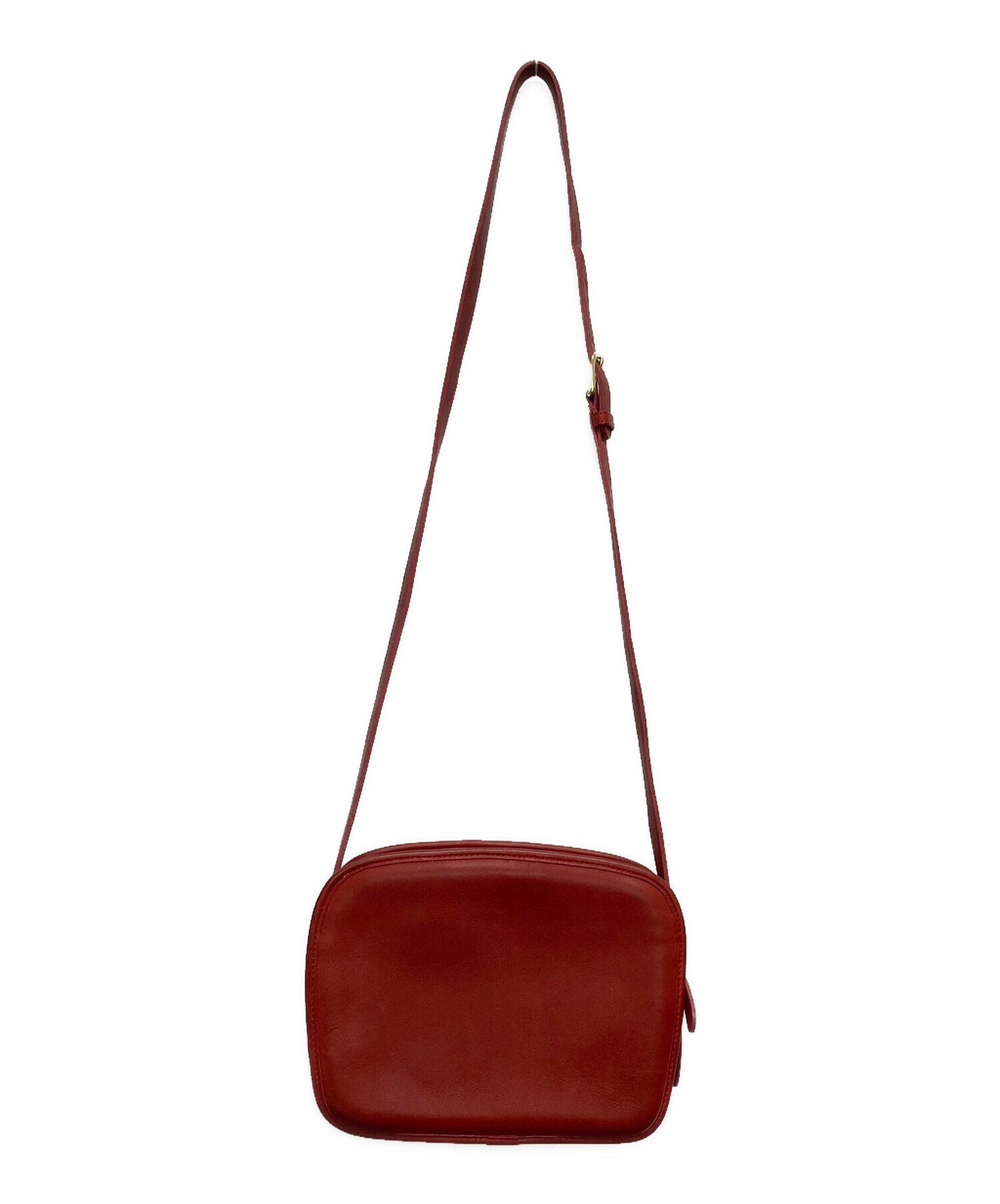 Coach レザー ショルダーバッグ 赤 【公式通販】