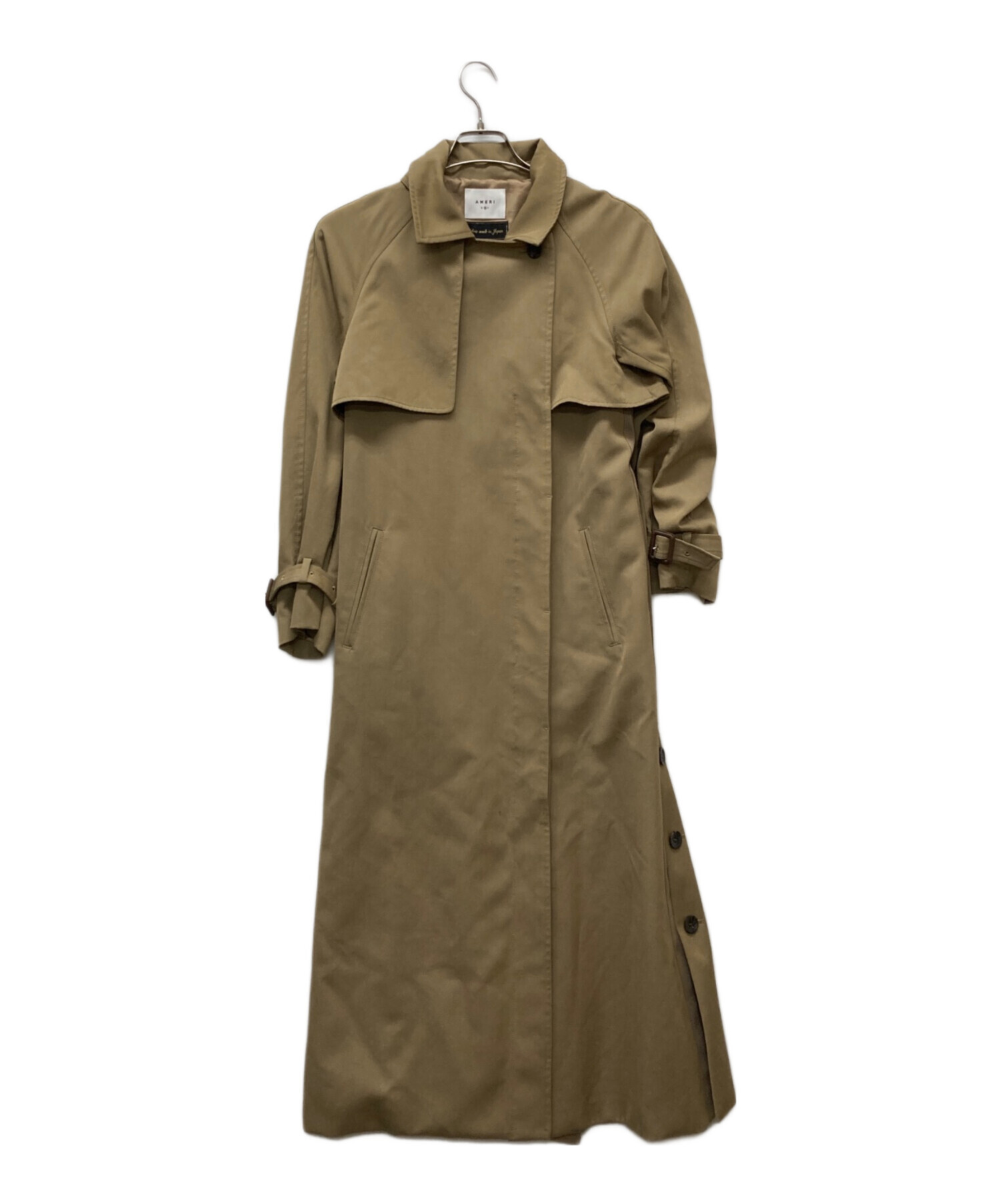 Ameri　MINIMAL FLARE LONG TRENCH COAT AMERI MINIMAL FLARE LONG TRENCH COAT 【公式通販】