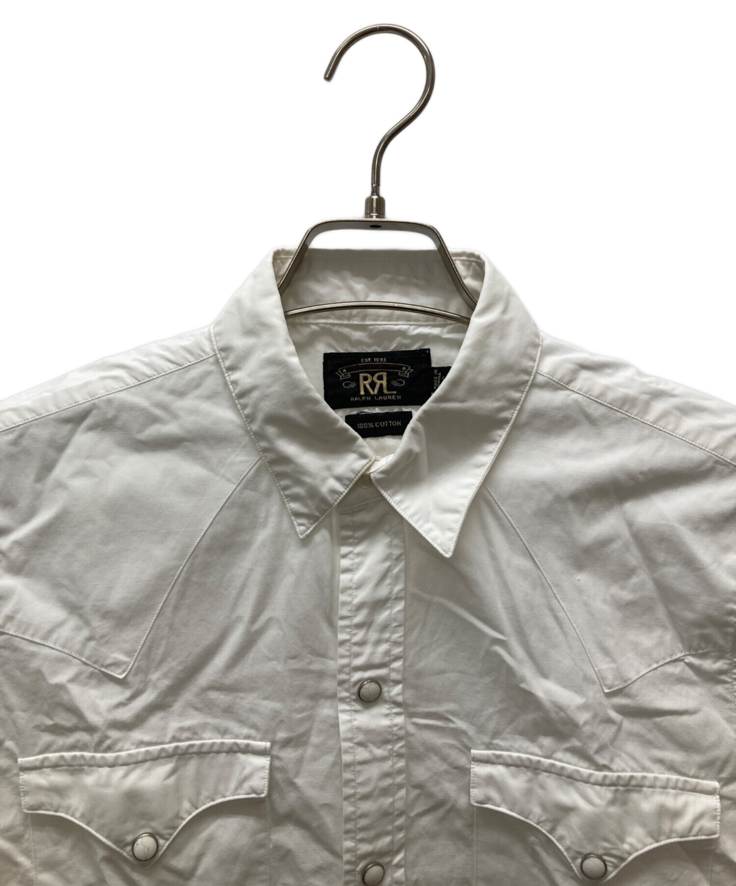 RRLウエスタンシャツ　中古 USED) RRL ダブルアールエル ラルフローレン デニム ウェスタンシャツ