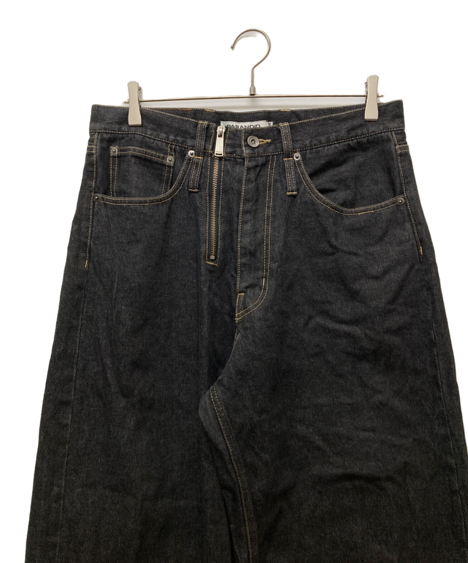 中古・古着通販】PARANOID (パラノイド) Two Zips Straight Wide Denim