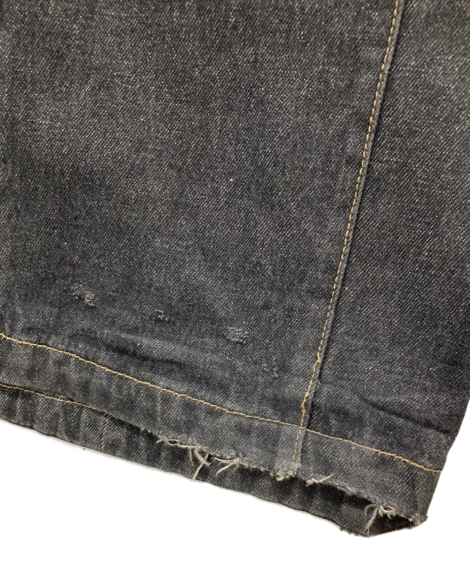 中古・古着通販】PARANOID (パラノイド) Two Zips Straight Wide Denim