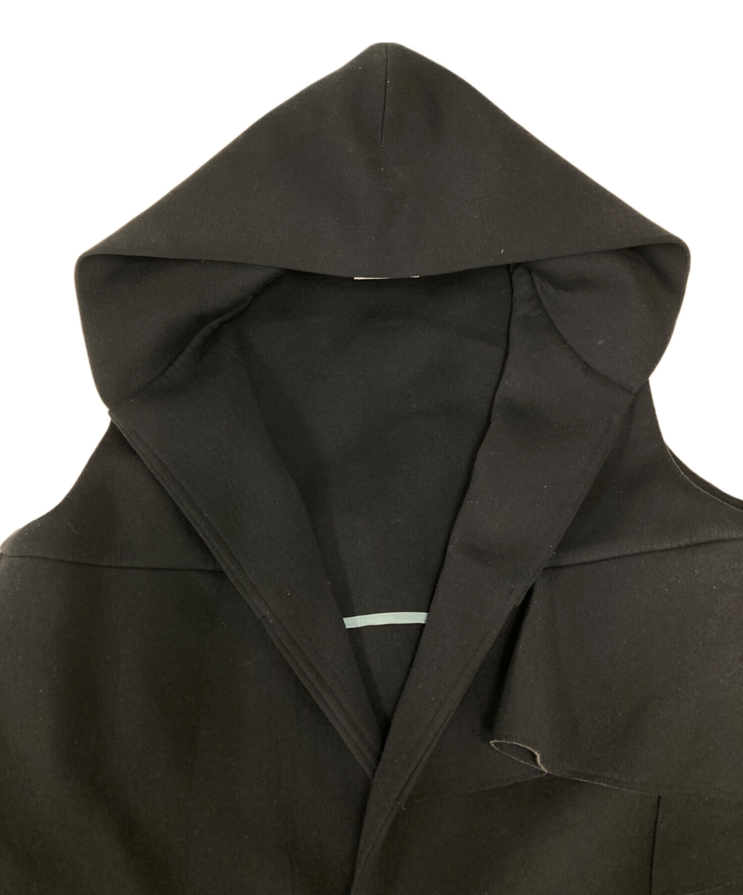 中古・古着通販】yori (ヨリ) ポンティングロングジレ ブラック サイズ