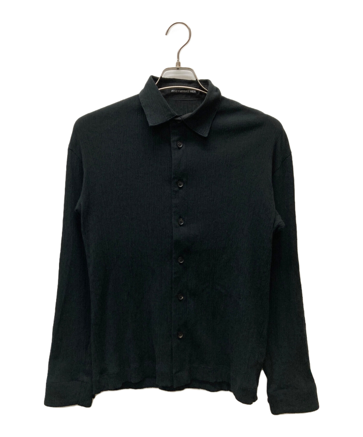 中古・古着通販】ISSEY MIYAKE (イッセイミヤケ) 長袖シャツ ブラック