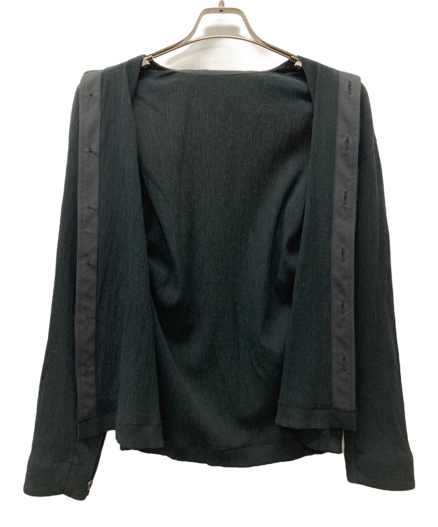 中古・古着通販】ISSEY MIYAKE (イッセイミヤケ) 長袖シャツ ブラック