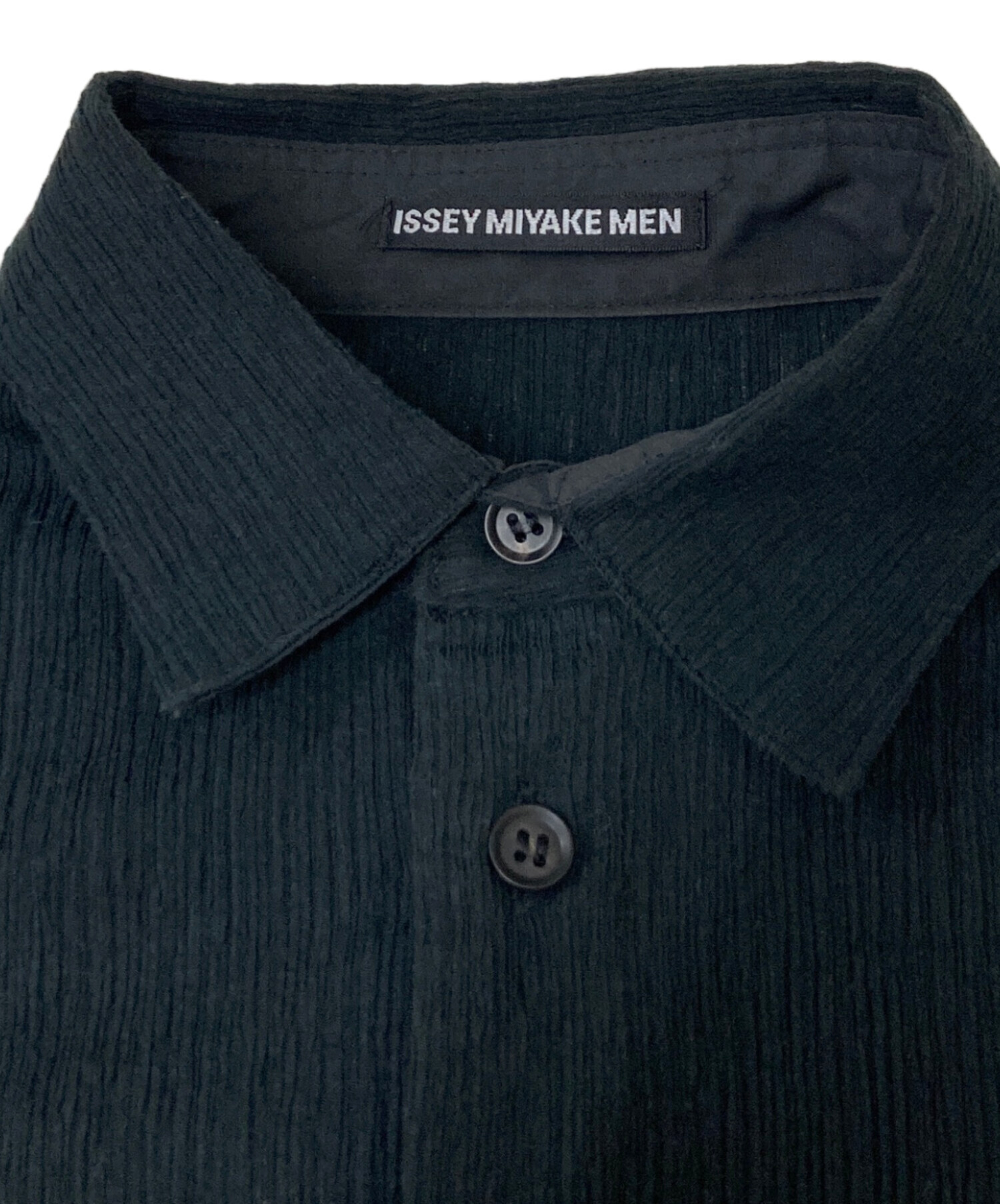 中古・古着通販】ISSEY MIYAKE (イッセイミヤケ) 長袖シャツ ブラック