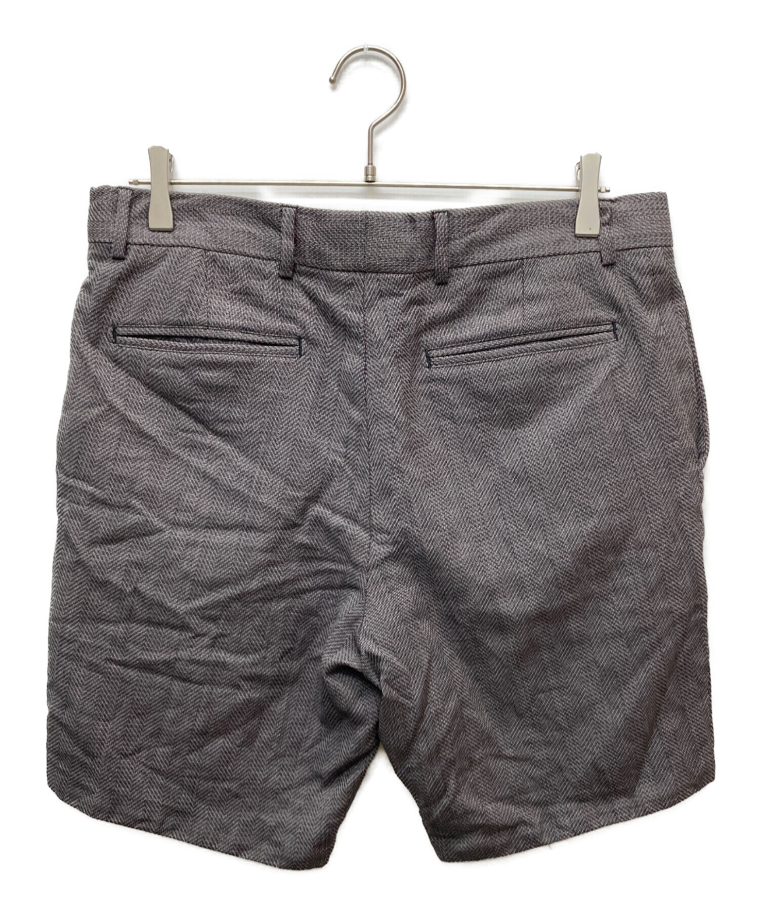 LOUIS VUITTON グレー ショートパンツ 38 中古・古着通販】LOUIS VUITTON (ルイ ヴィトン) ヘリンボーンショート