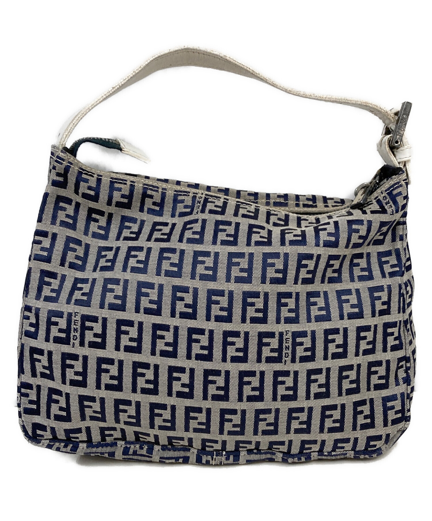 美品 FENDI ミニハンドバッグ ズッカ柄 コーティング レザー 