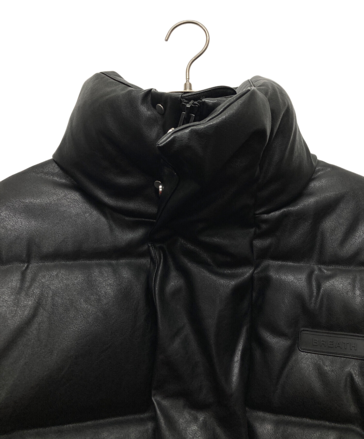 中古・古着通販】BREATH (ブレス) フェイクレザーレザーダウン