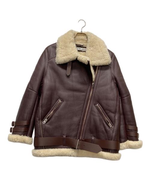アクネストゥディオズ ACNE STUDIOSライダースムートンレザージャケット 中古・古着通販】Acne studios (アクネ ストゥディオス) Velocite