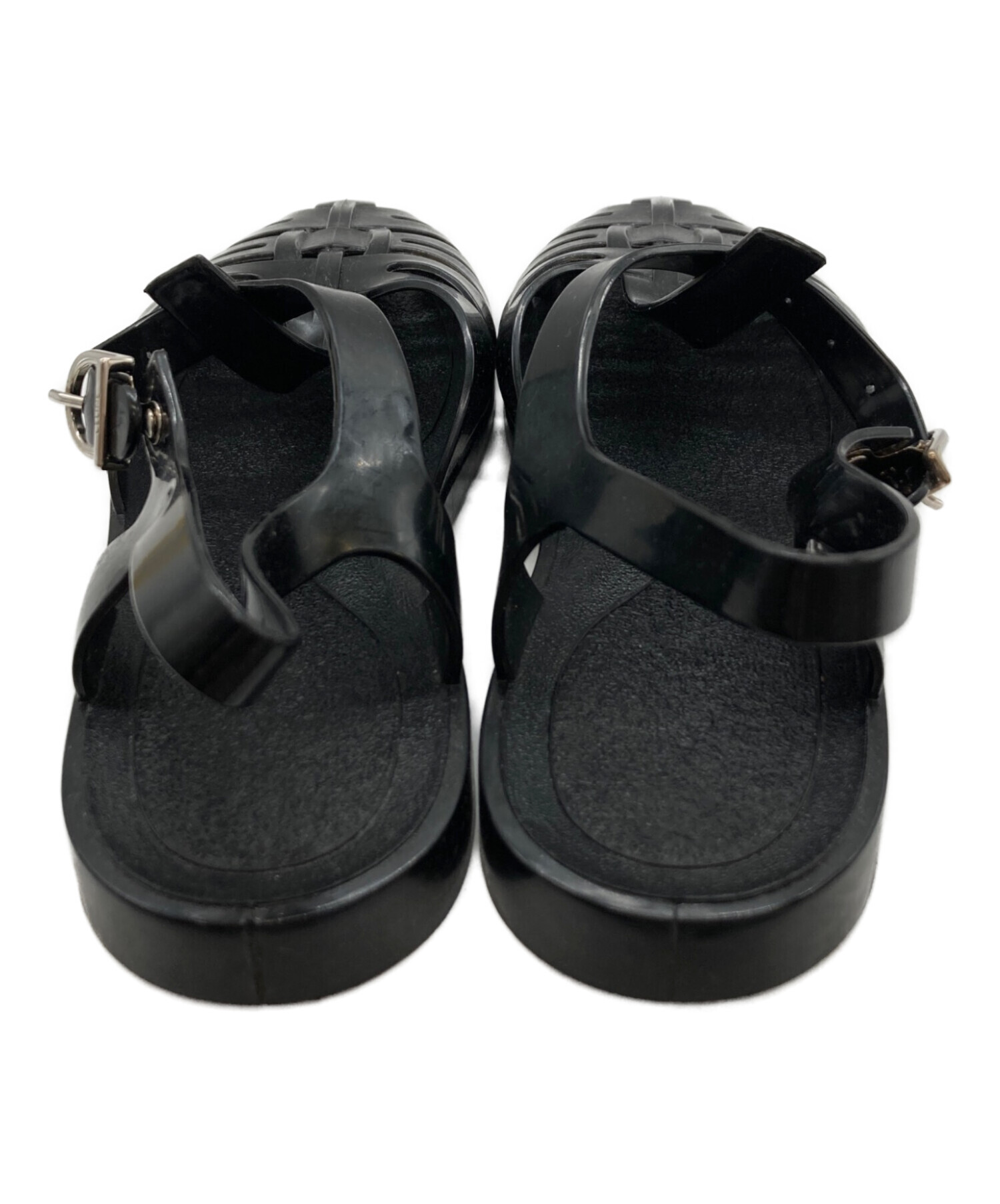 中古・古着通販】CELINE (セリーヌ) PVCグルカサンダル ブラック