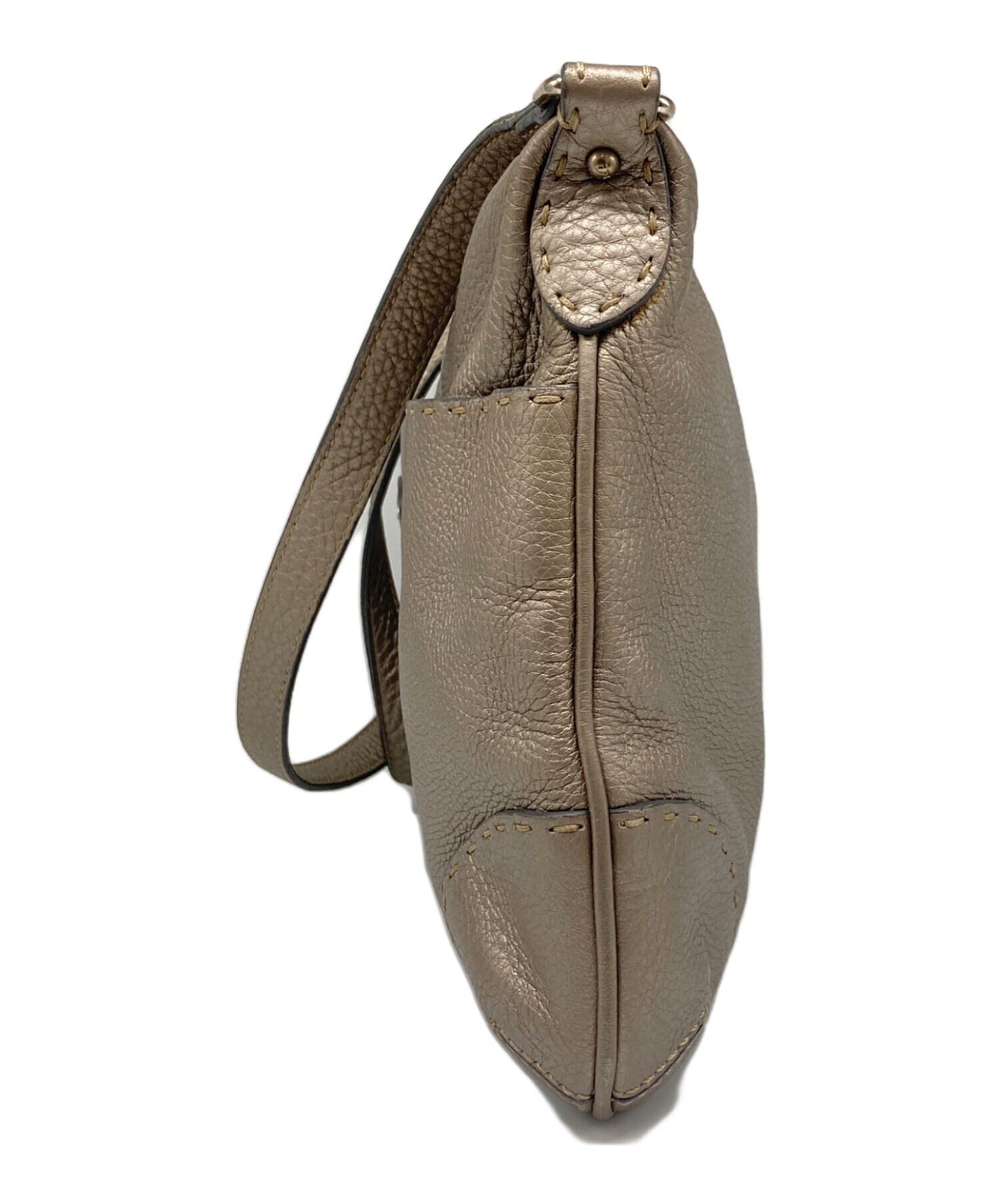 中古・古着通販】FENDI (フェンディ) レザーメタリックショルダー 