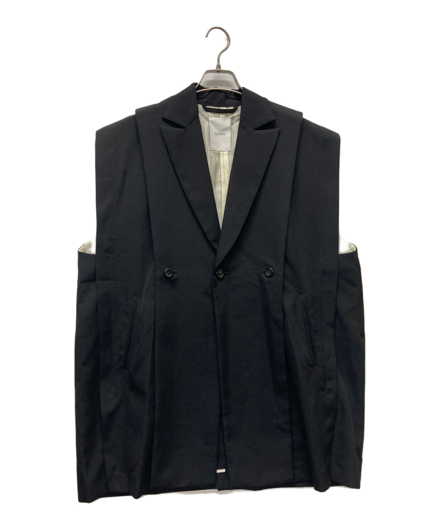 中古・古着通販】UJOH (ウジョー) スラットベスト ブラック サイズ:2 