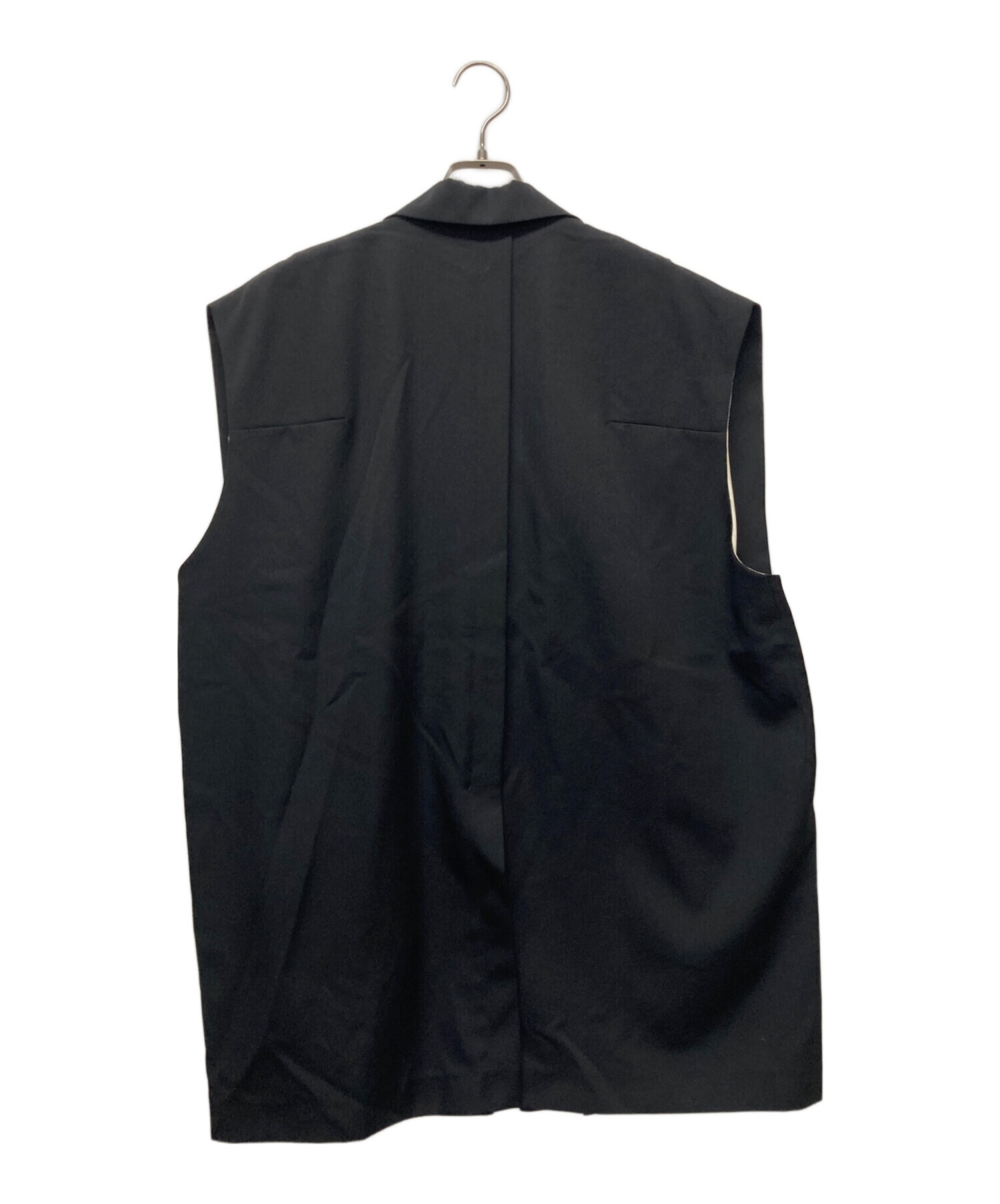 中古・古着通販】UJOH (ウジョー) スラットベスト ブラック サイズ:2 