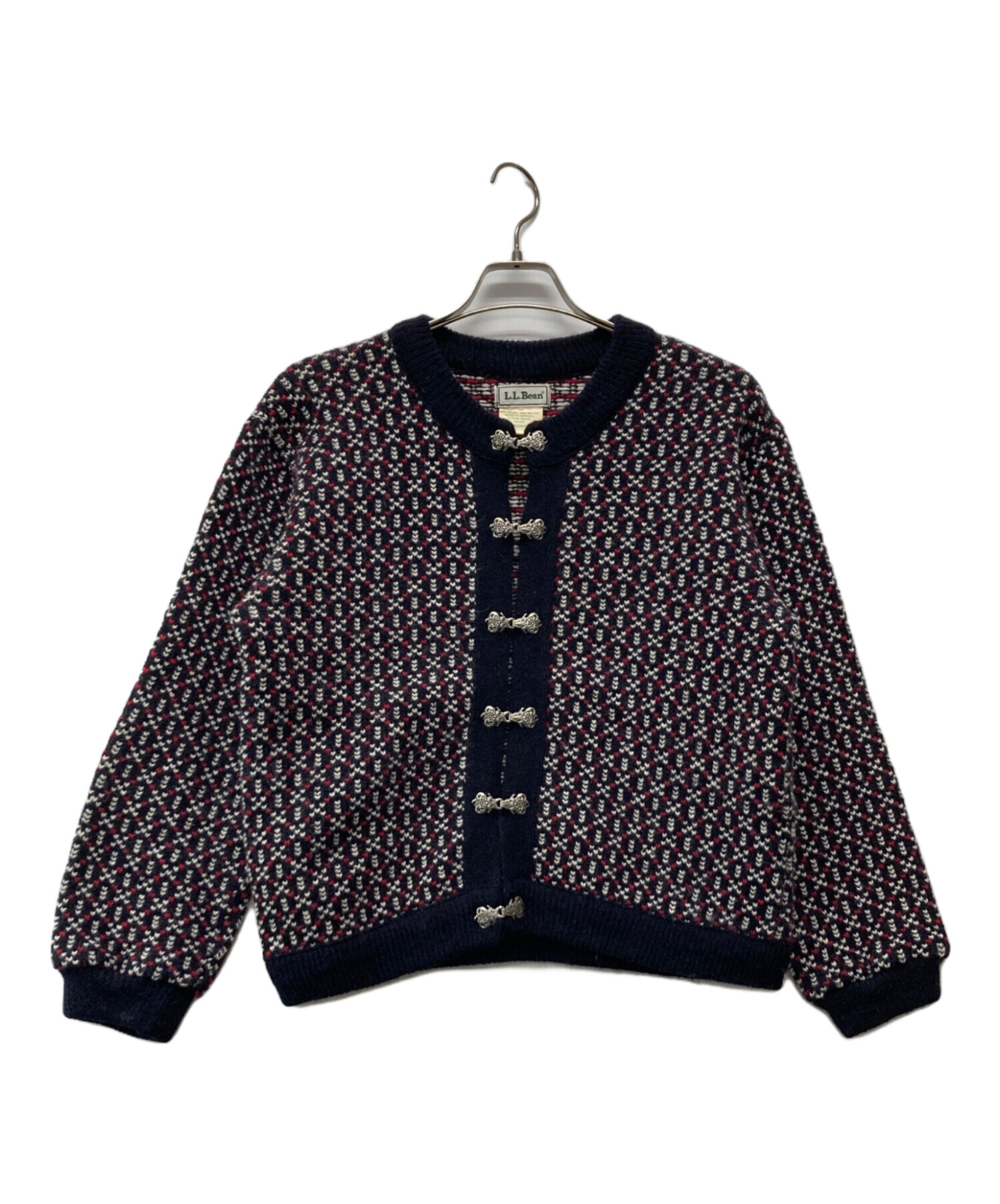 LL Bean バーズアイ ニット カーディガン NORWAY製 中古・古着通販】L.L.Bean (エルエルビーン) バーズアイニット