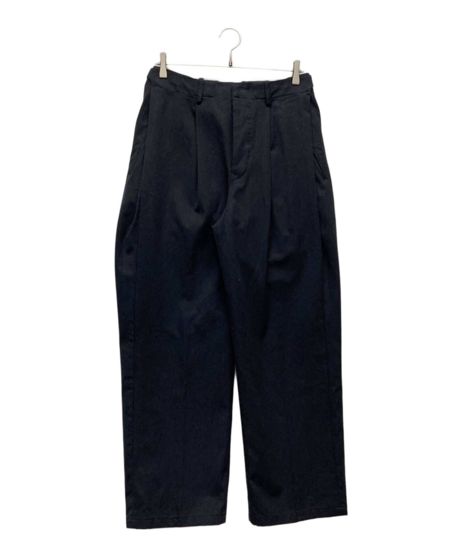 中古・古着通販】RAKINES (ラキネス) コットンワイドパンツ ネイビー