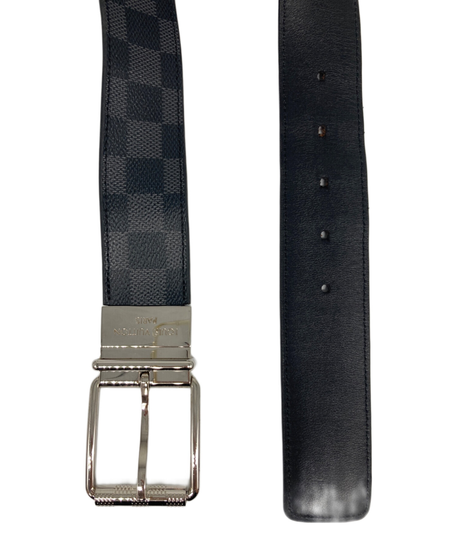 Louis Vuitton ダミエキャンバスベルト 中古・古着通販】LOUIS VUITTON (ルイ ヴィトン) ベルト・ダミエ