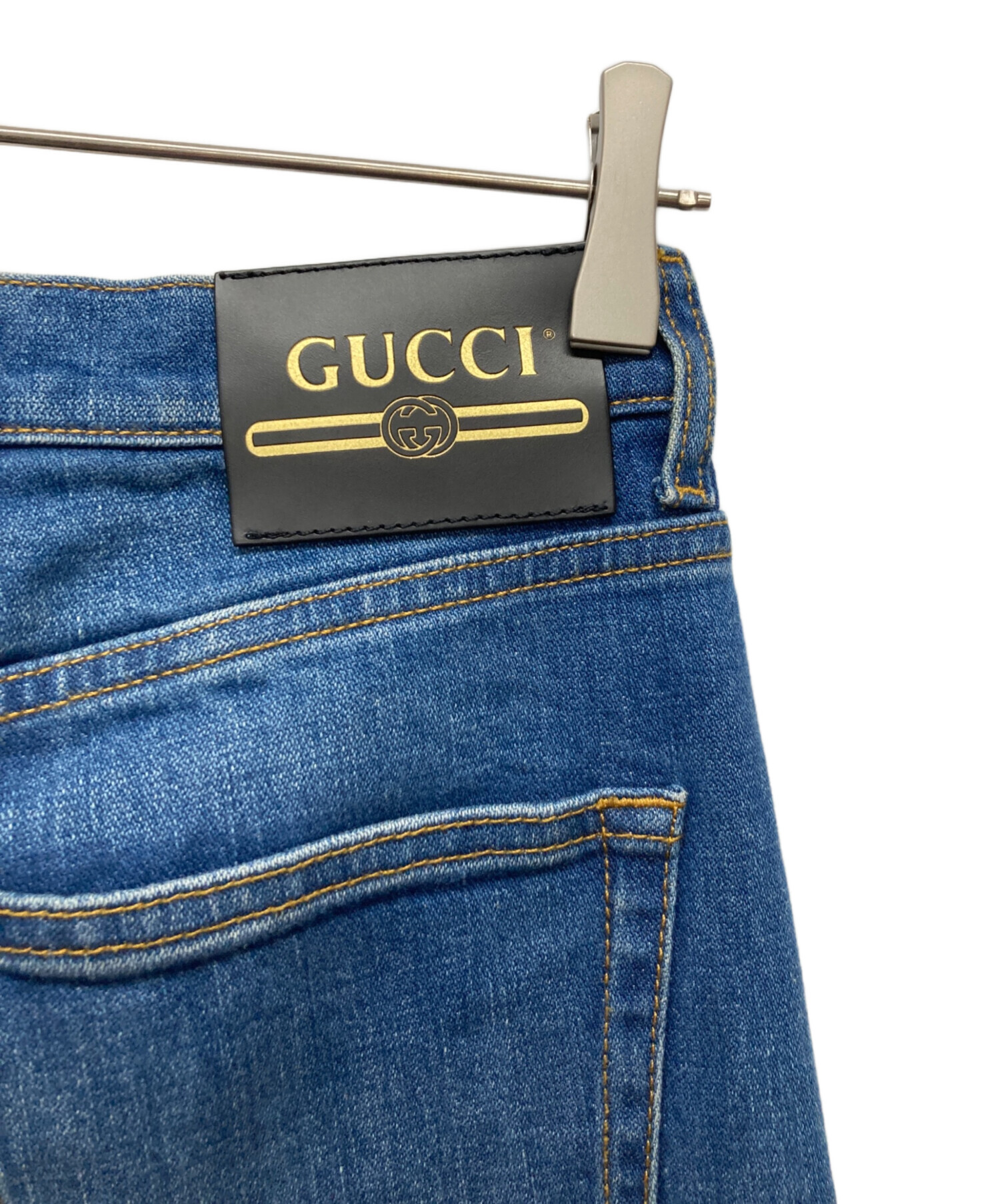 中古・古着通販】GUCCI (グッチ) フレアデニムパンツ インディゴ
