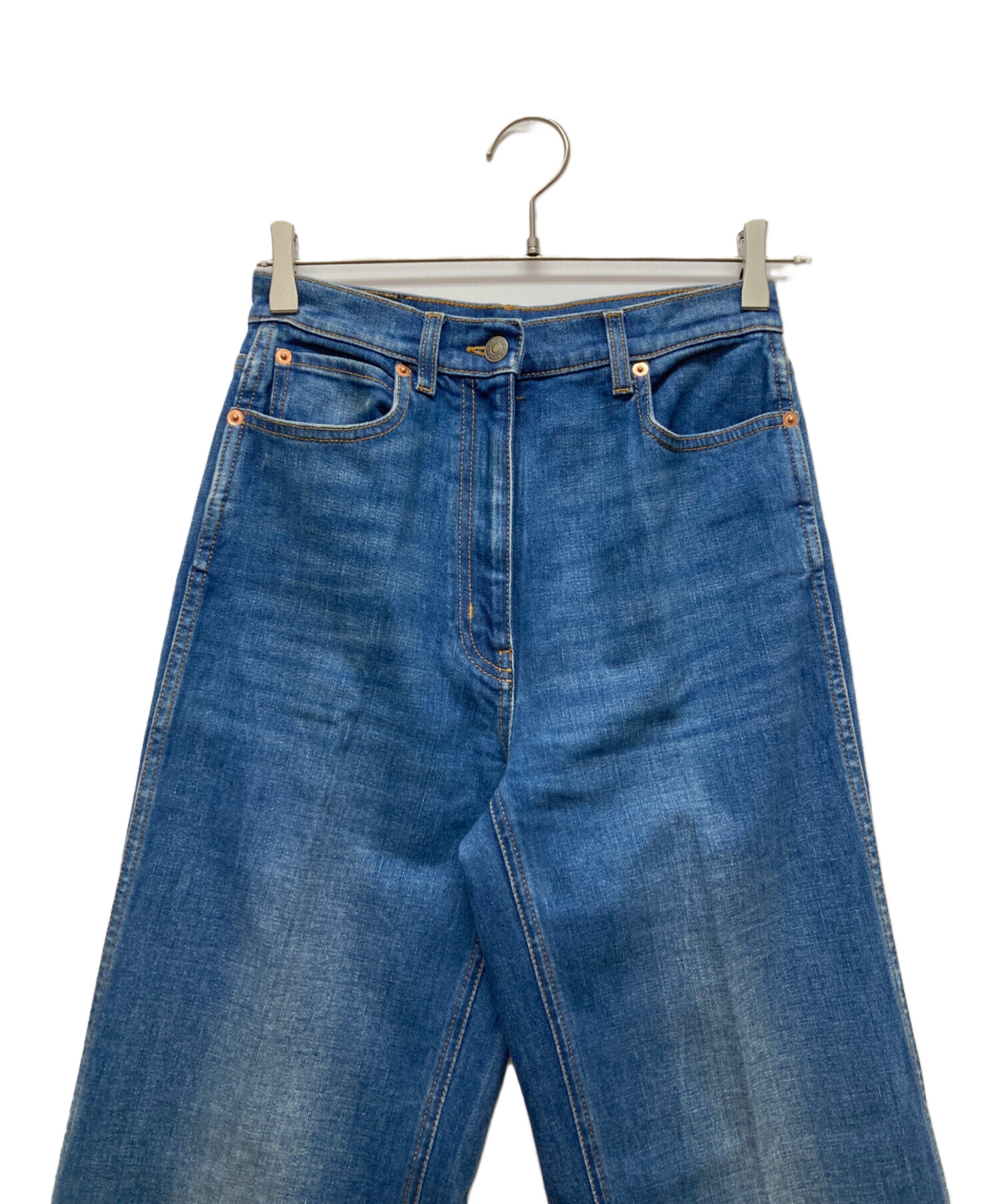 中古・古着通販】GUCCI (グッチ) フレアデニムパンツ インディゴ